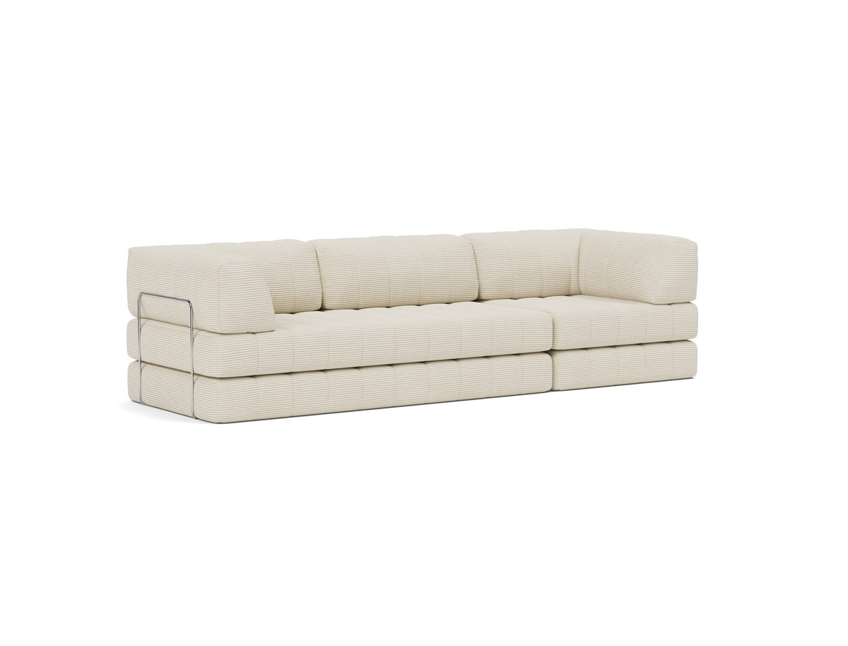 CozyPad Schlafsofa Grand mit Armlehnen in 594 Corduroy Ivory präsentiert im Onlineshop von KAQTU Design AG. Bettsofa ist von Innovation Living
