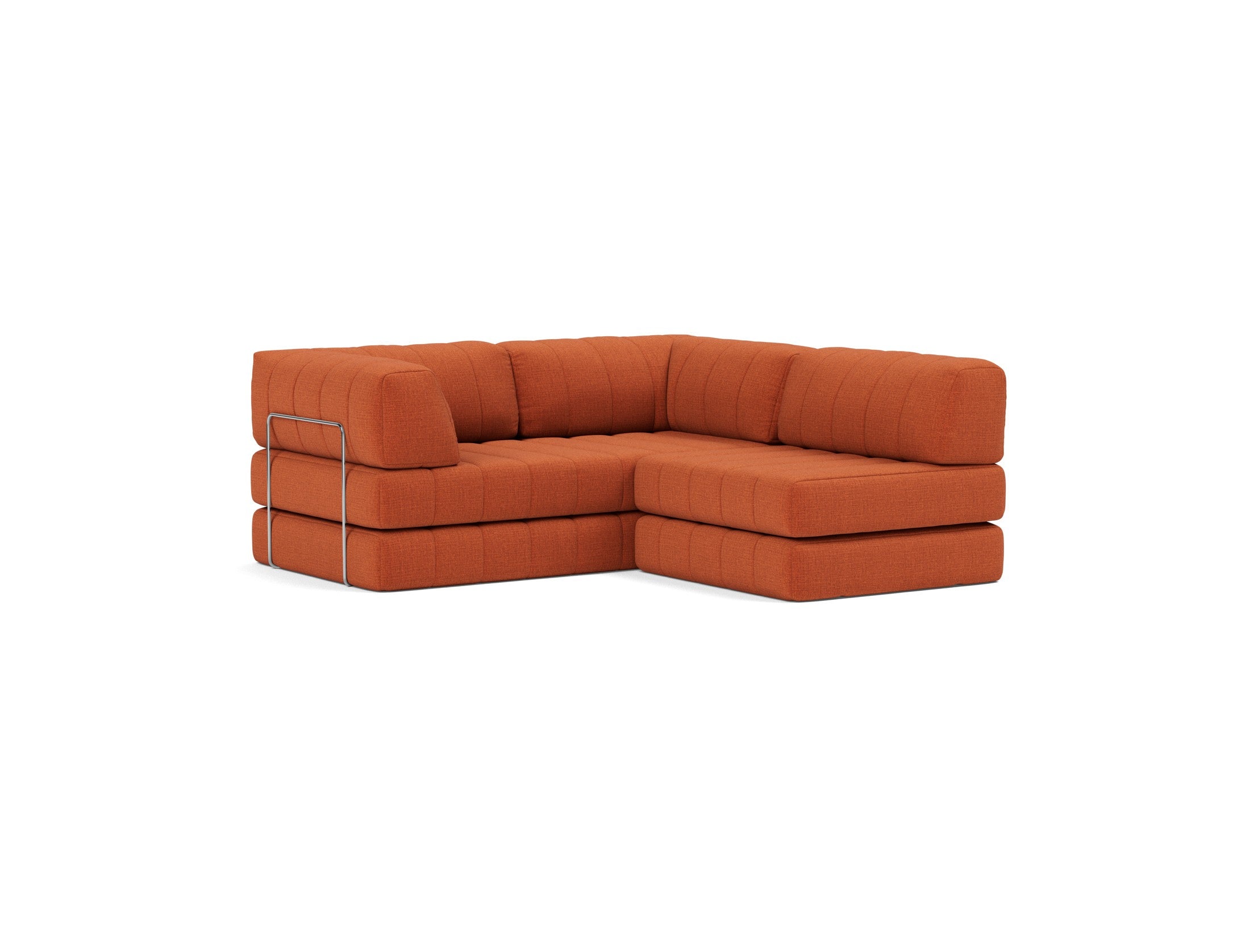 CozyPad Schlafsofa Grand mit Armlehnen in 412 Esina Rust Orange präsentiert im Onlineshop von KAQTU Design AG. Bettsofa ist von Innovation Living