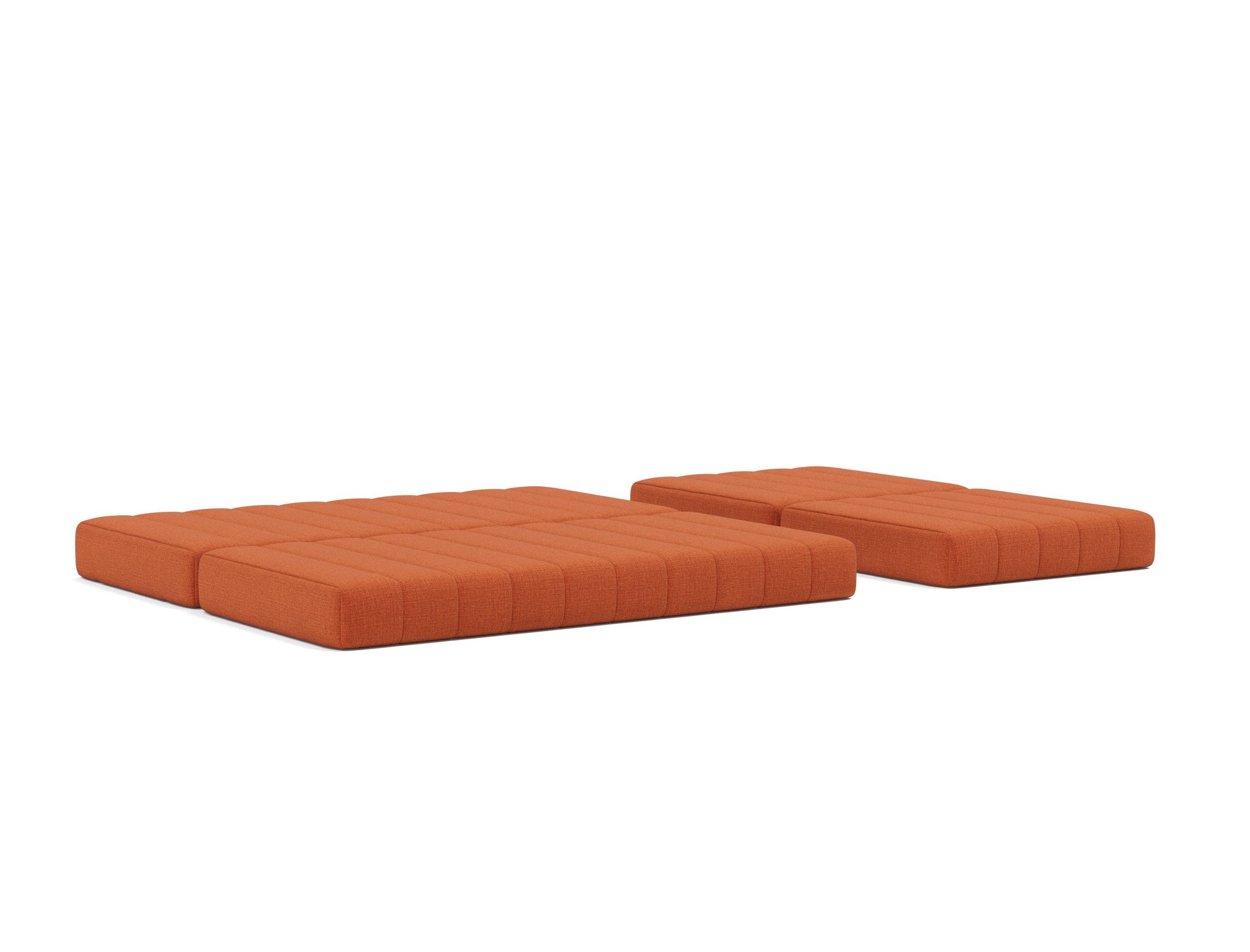 CozyPad Schlafsofa Grand mit Armlehnen in 412 Esina Rust Orange präsentiert im Onlineshop von KAQTU Design AG. Bettsofa ist von Innovation Living
