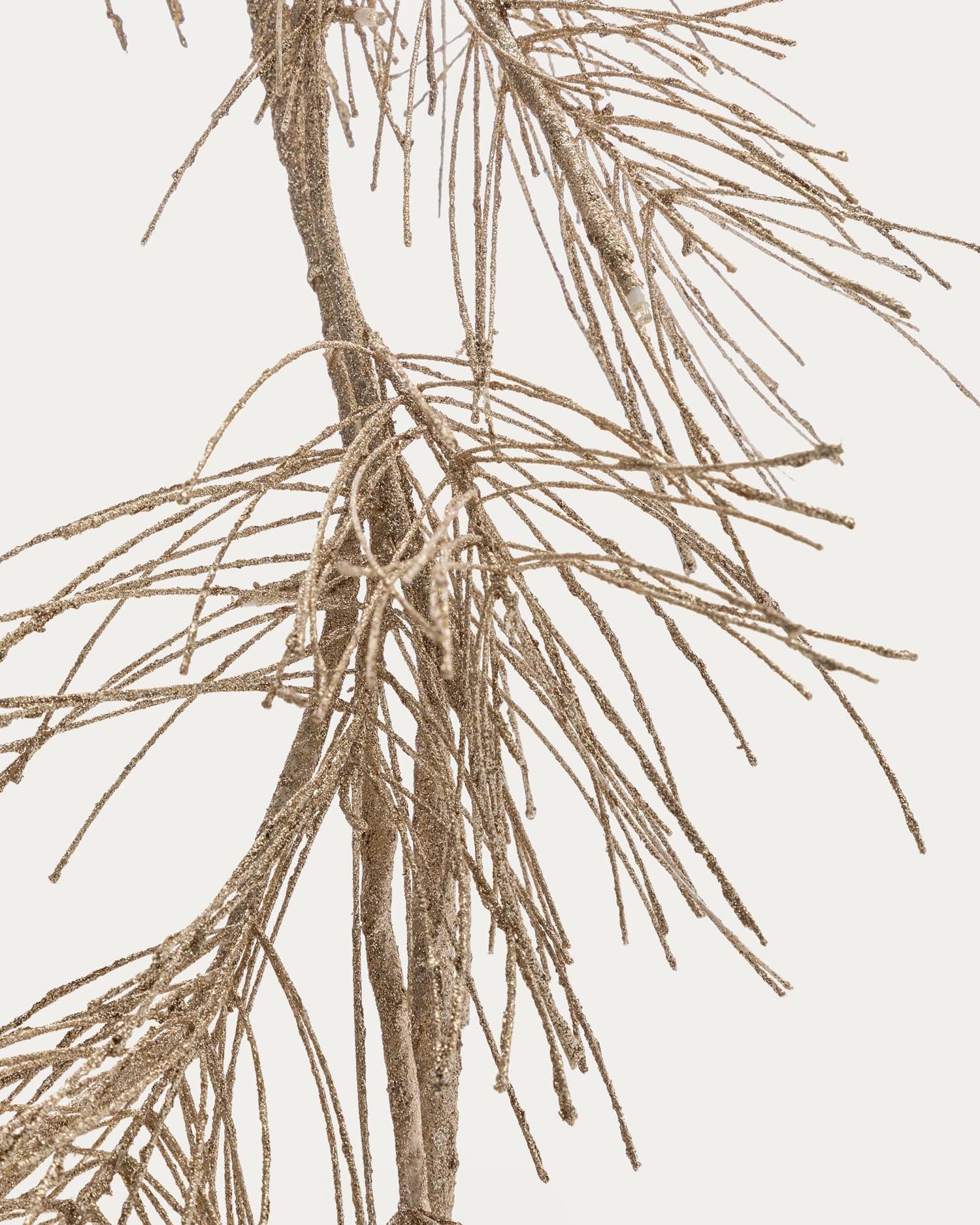 Goldene Teila Lichtergirlande in Zweigform, 180 cm lang. Ideal für stilvolle Dekoration und festliche Stimmung in jedem Zuhause.