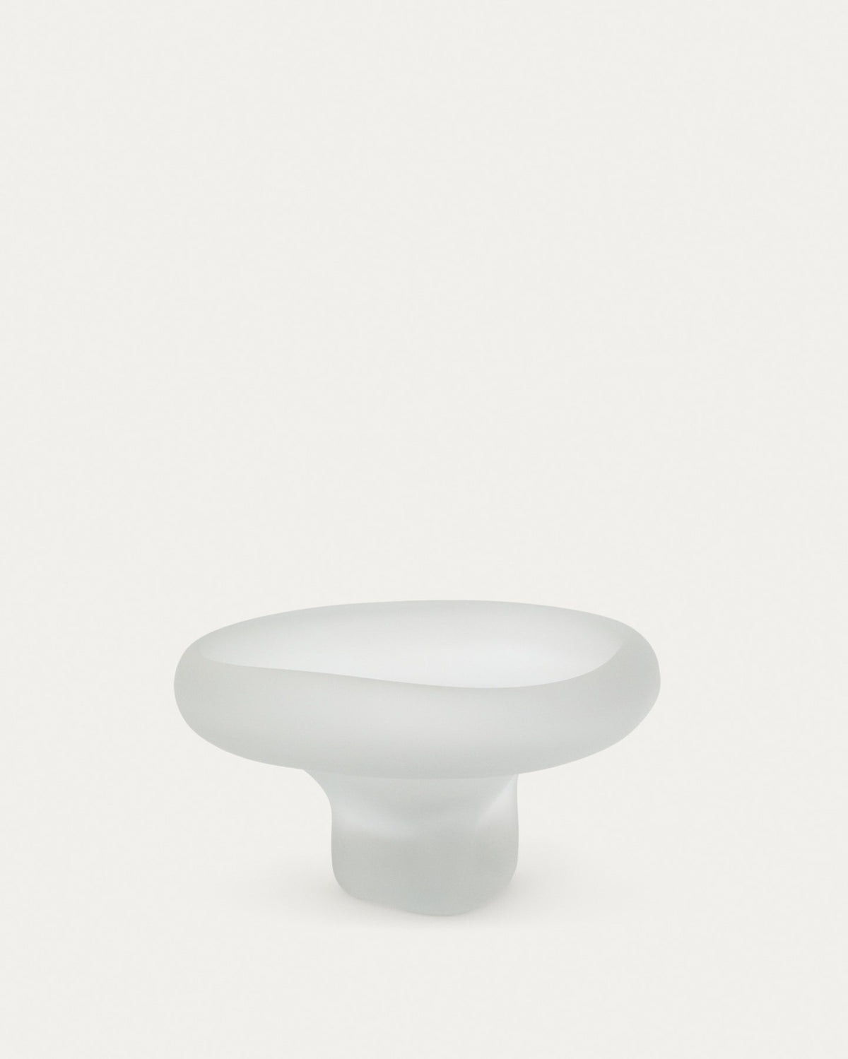 Tafelaufsatz Ondaro aus Milchglas 15 cm in Transparent präsentiert im Onlineshop von KAQTU Design AG. Vase ist von Kave Home
