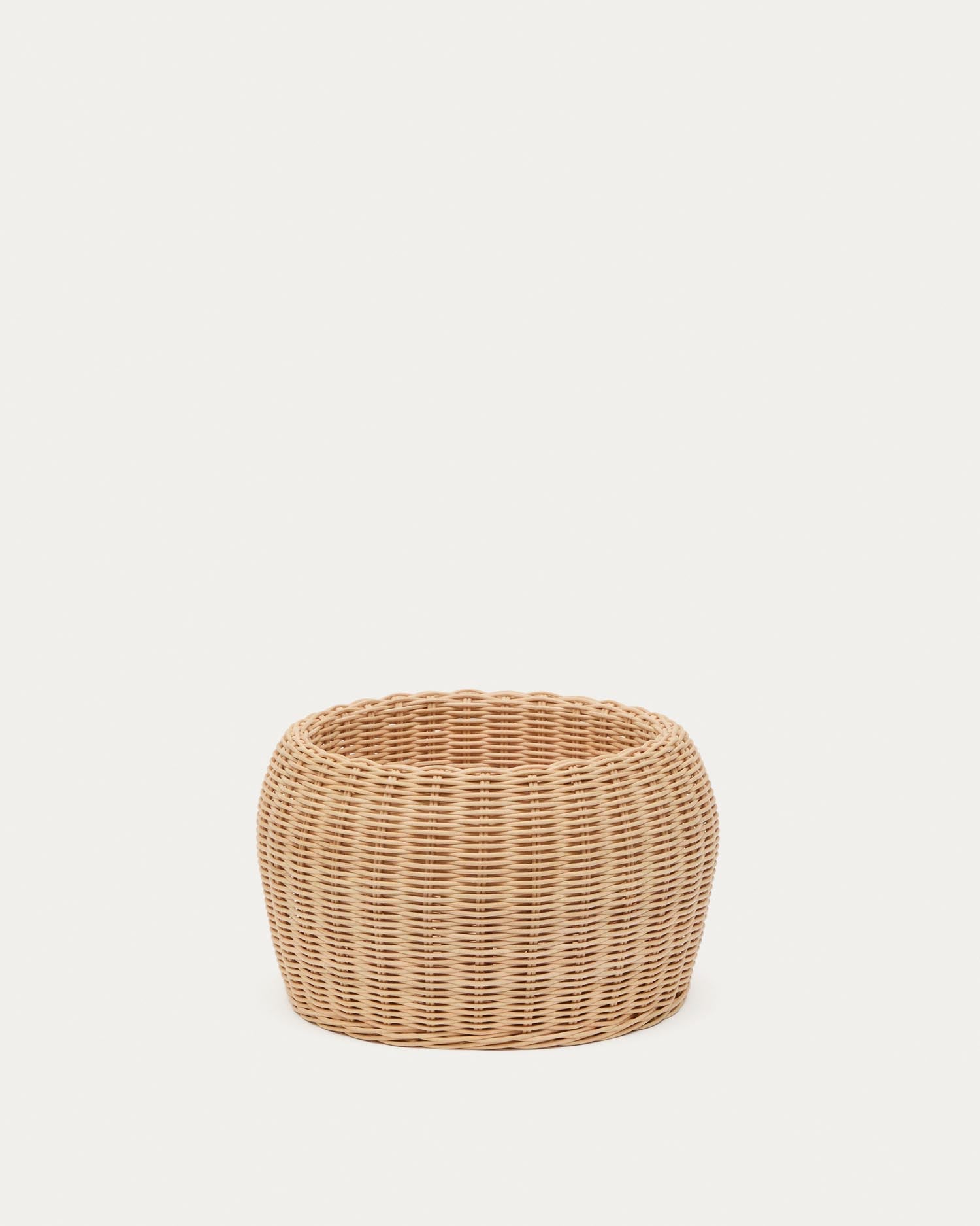 Rattanvase Zilna, 19 cm in Natur präsentiert im Onlineshop von KAQTU Design AG. Aufbewahrungskorb ist von Kave Home