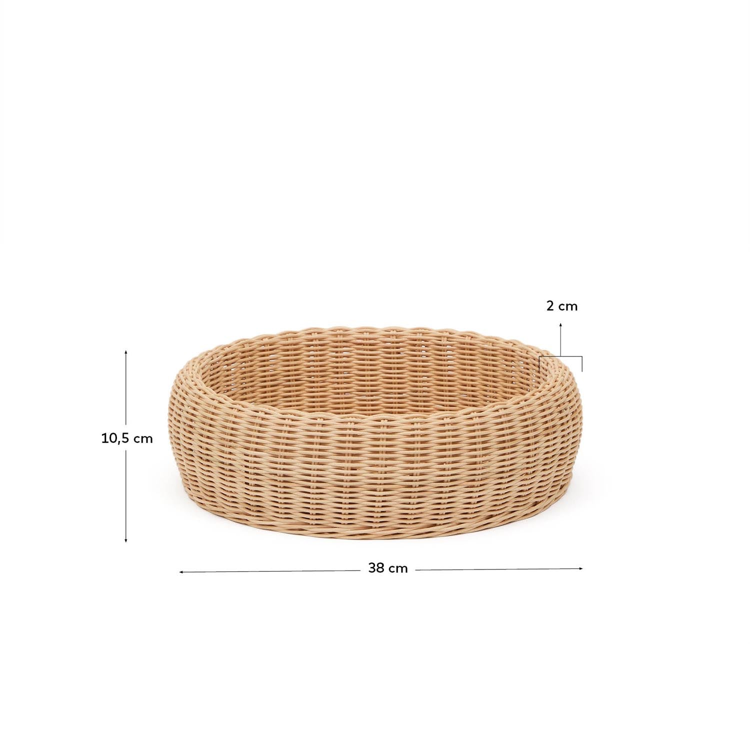 Die Rattanvase Zilna von Kave Home ist ein elegantes Deko-Element, das mit seinem natürlichen Rattan und der modernen Form jedem Raum Charme verleiht.