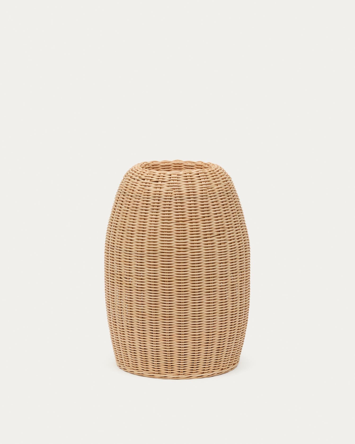 Rattanvase Zilna, 40 cm in Natur präsentiert im Onlineshop von KAQTU Design AG. Aufbewahrungskorb ist von Kave Home