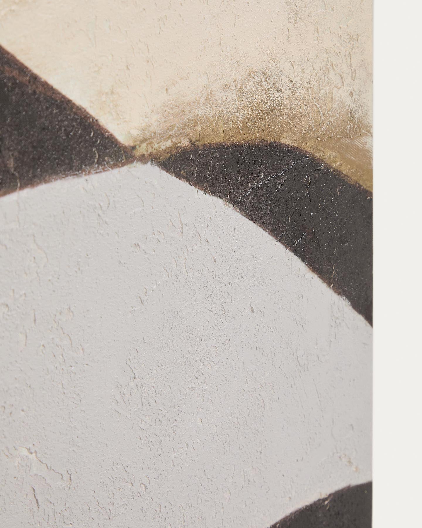 Abstrakte Leinwand Marvilo, Grau und Senfgelb, 60 x 90 cm in Mehrfarbig präsentiert im Onlineshop von KAQTU Design AG. Bild ist von Kave Home