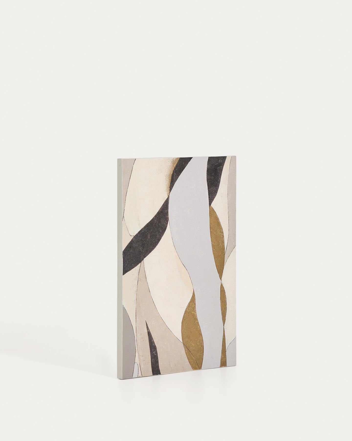 Abstrakte Leinwand Marvilo, Grau und Senfgelb, 60 x 90 cm in Mehrfarbig präsentiert im Onlineshop von KAQTU Design AG. Bild ist von Kave Home