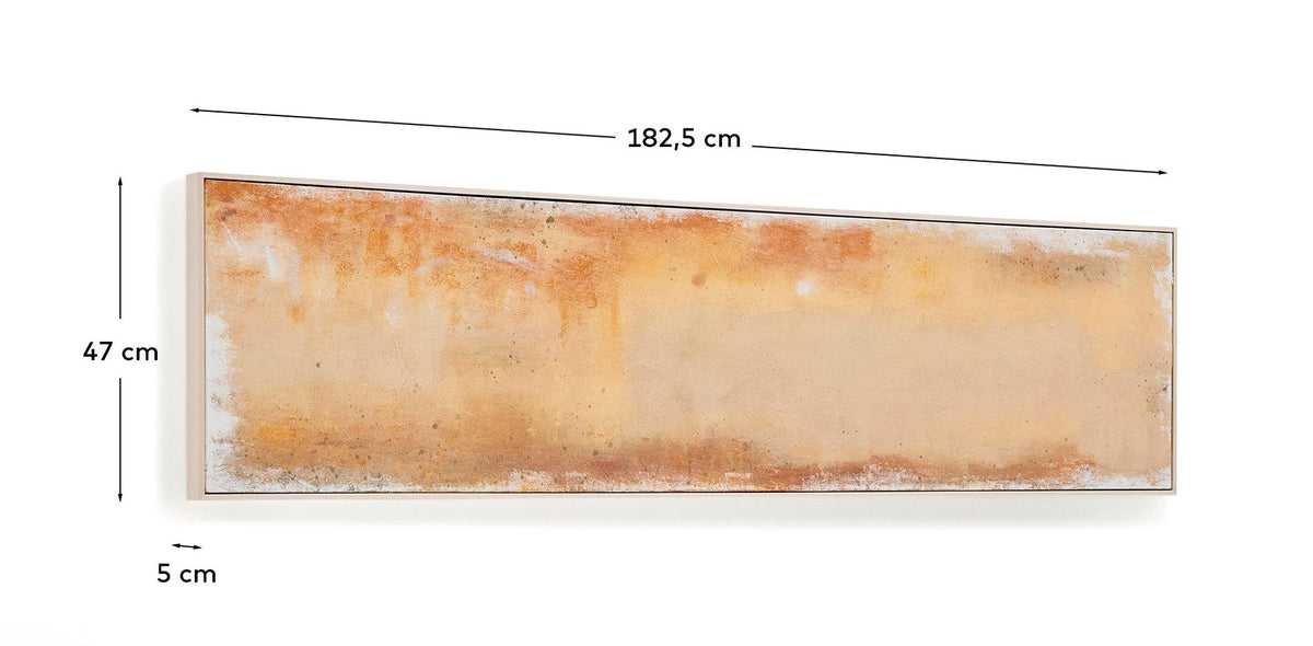 Abstraktes Bild Selnar, Gelb, 182 x 47 cm in Orange, Gelb präsentiert im Onlineshop von KAQTU Design AG. Bild ist von Kave Home