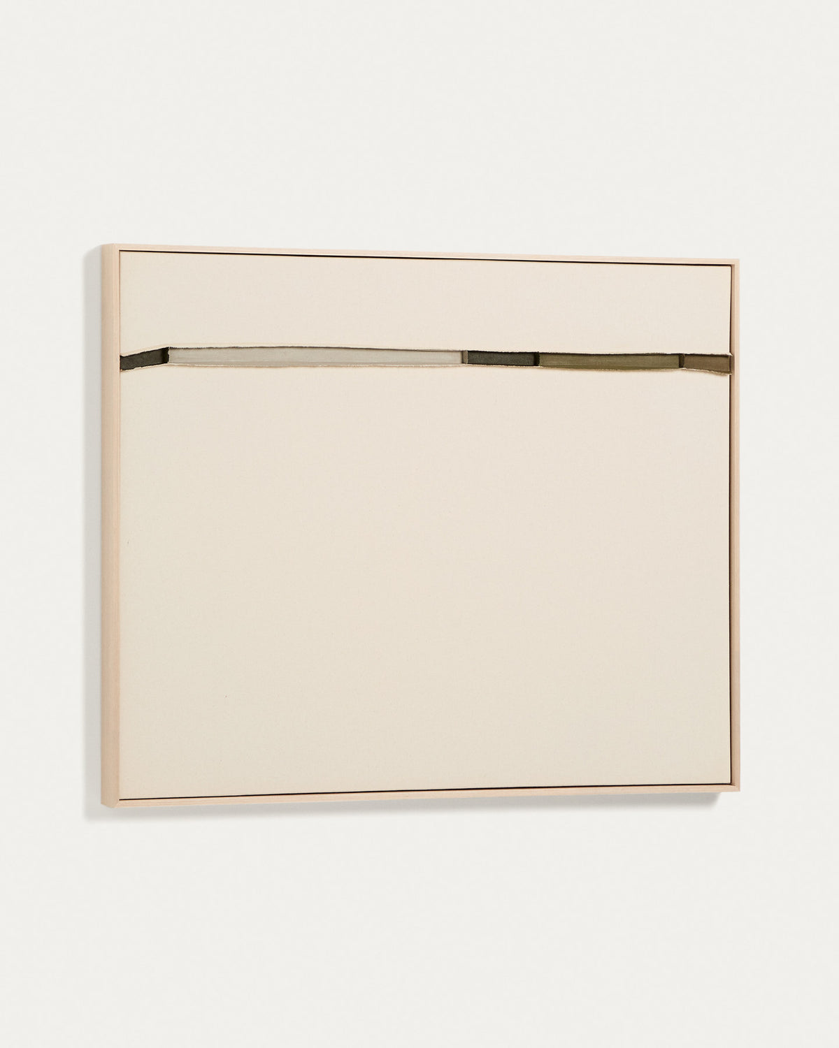 Abstraktes Bild Deravia, 80 x 100 cm in Beige, Hellgrün, Grün präsentiert im Onlineshop von KAQTU Design AG. Bild ist von Kave Home
