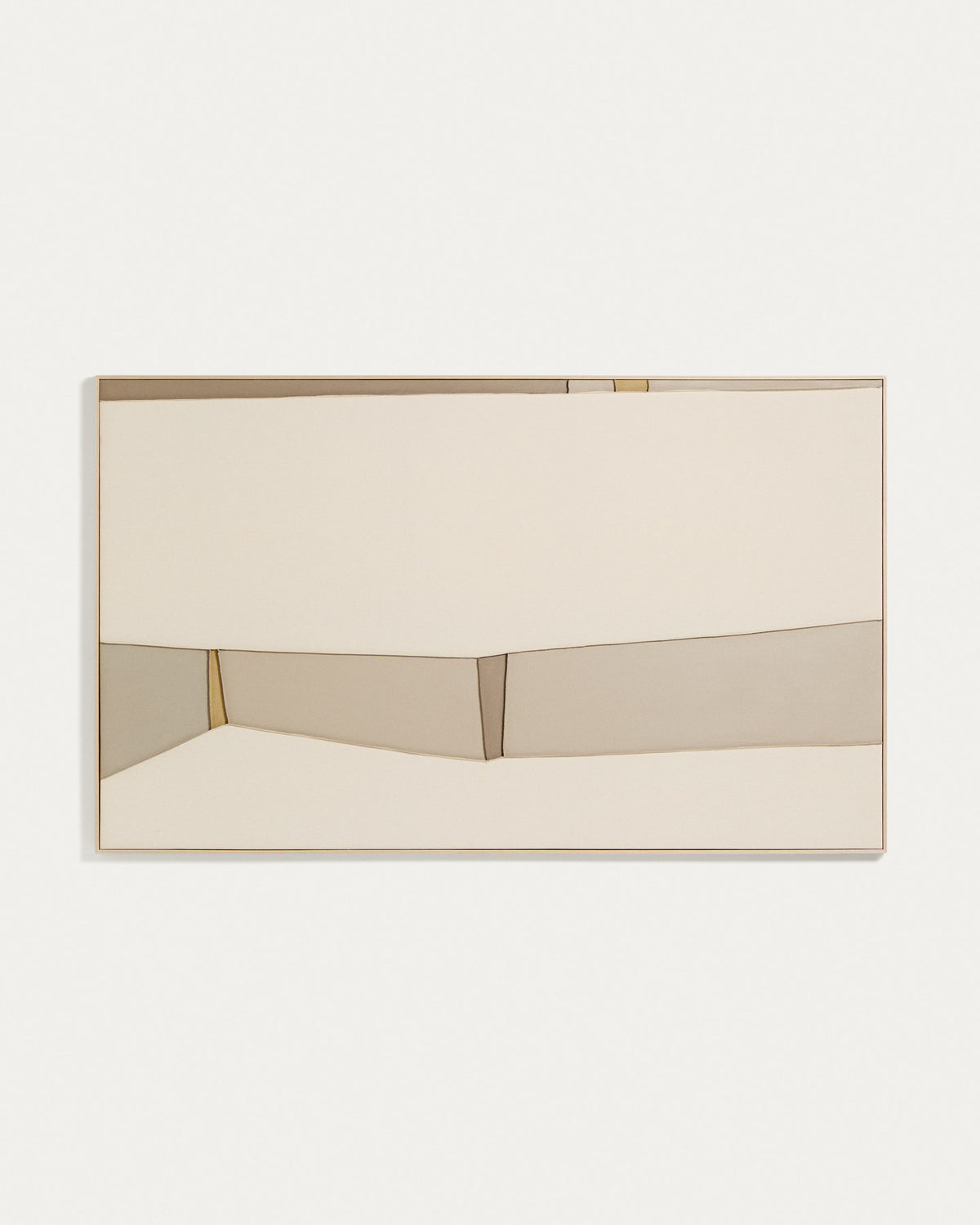Abstraktes Bild Deravia, 120 x 200 cm in Beige, Grau, Grün präsentiert im Onlineshop von KAQTU Design AG. Bild ist von Kave Home