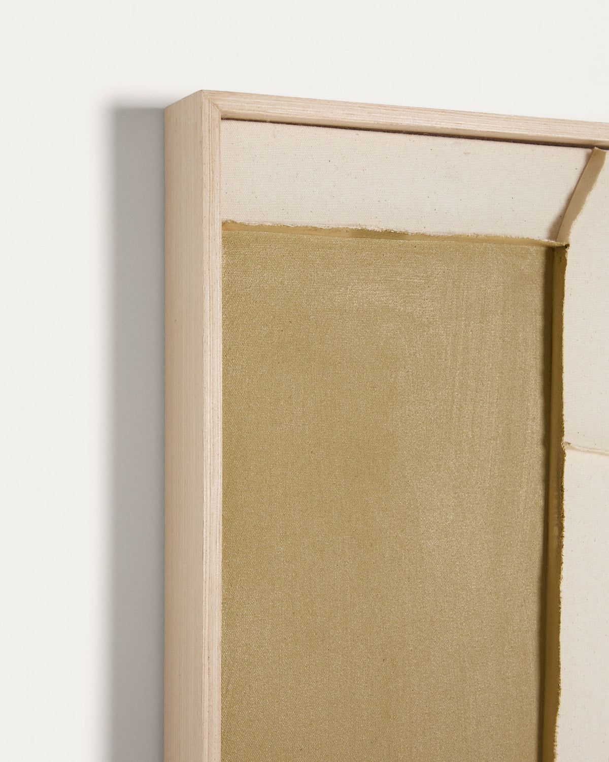 Abstraktes Bild Deravia, 120 x 200 cm in Beige, Grau, Grün präsentiert im Onlineshop von KAQTU Design AG. Bild ist von Kave Home