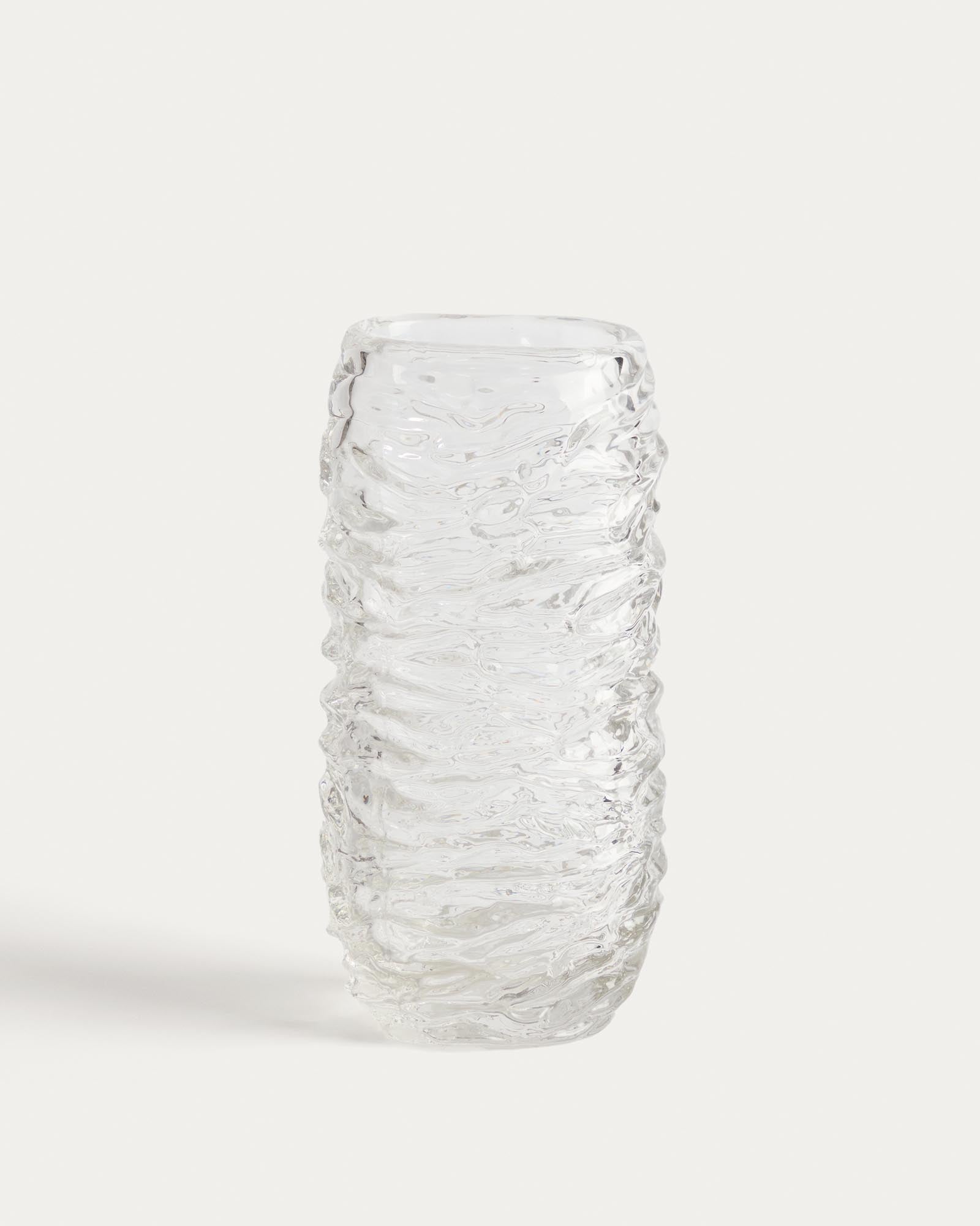 Vase Vorma aus transparentem Glas, 29,5 cm in Transparent präsentiert im Onlineshop von KAQTU Design AG. Vase ist von Kave Home