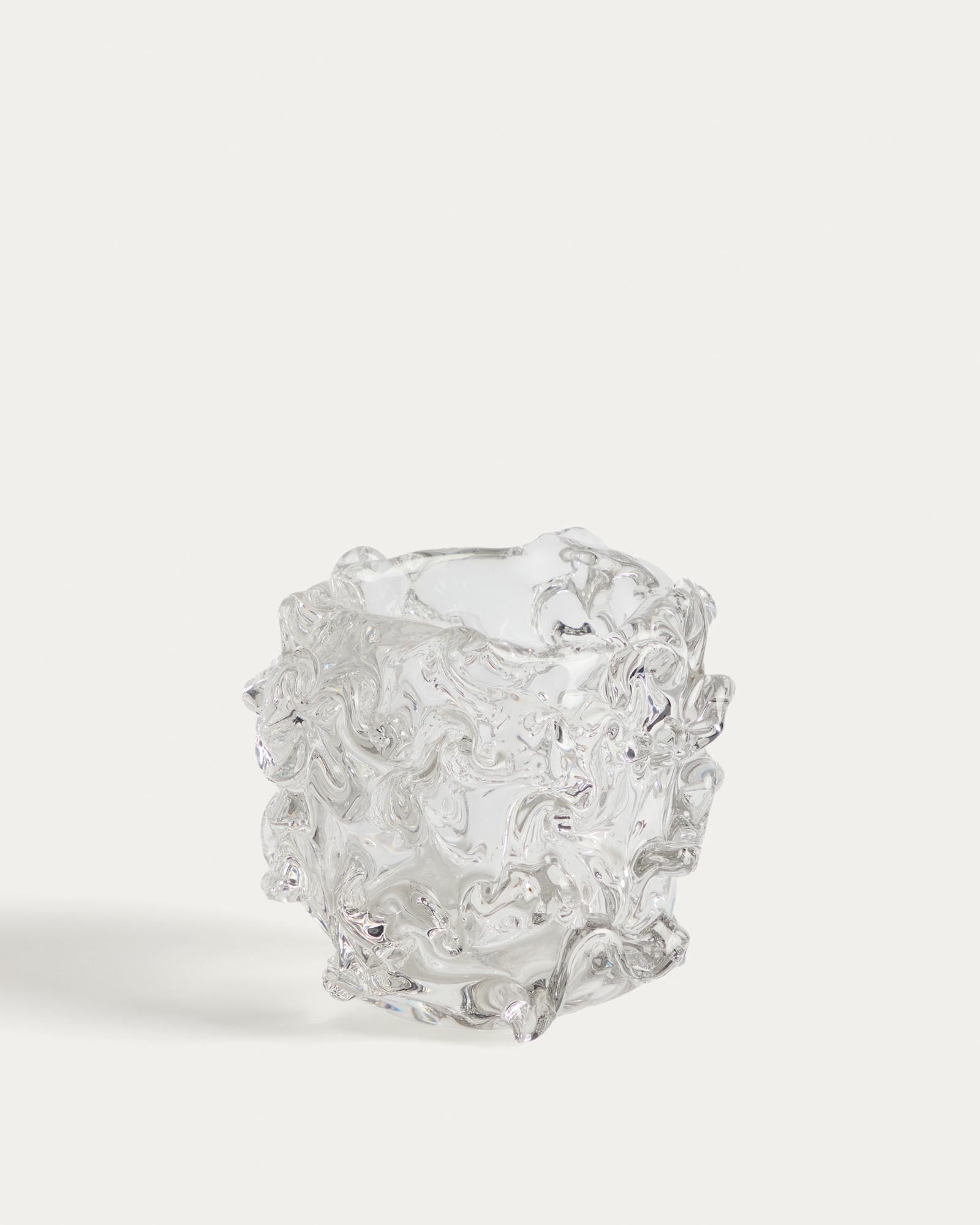 Tafelaufsatz Vorma aus transparentem Glas Ø 17,5 cm in Transparent präsentiert im Onlineshop von KAQTU Design AG. Vase ist von Kave Home