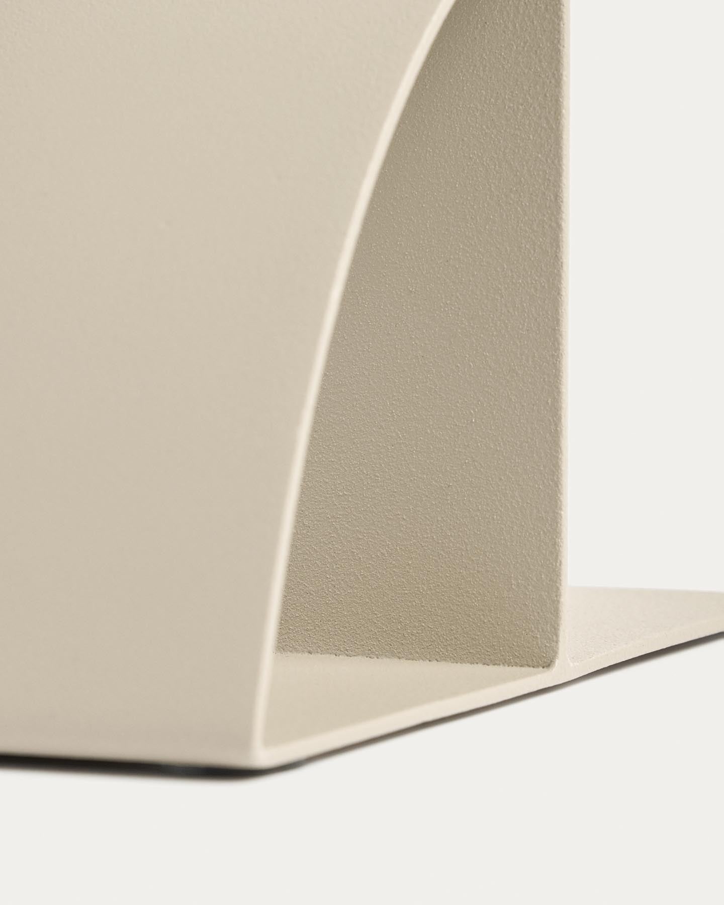 Buchstütze Mistra aus Eisen in Beige in Beige präsentiert im Onlineshop von KAQTU Design AG. Büromaterial ist von Kave Home