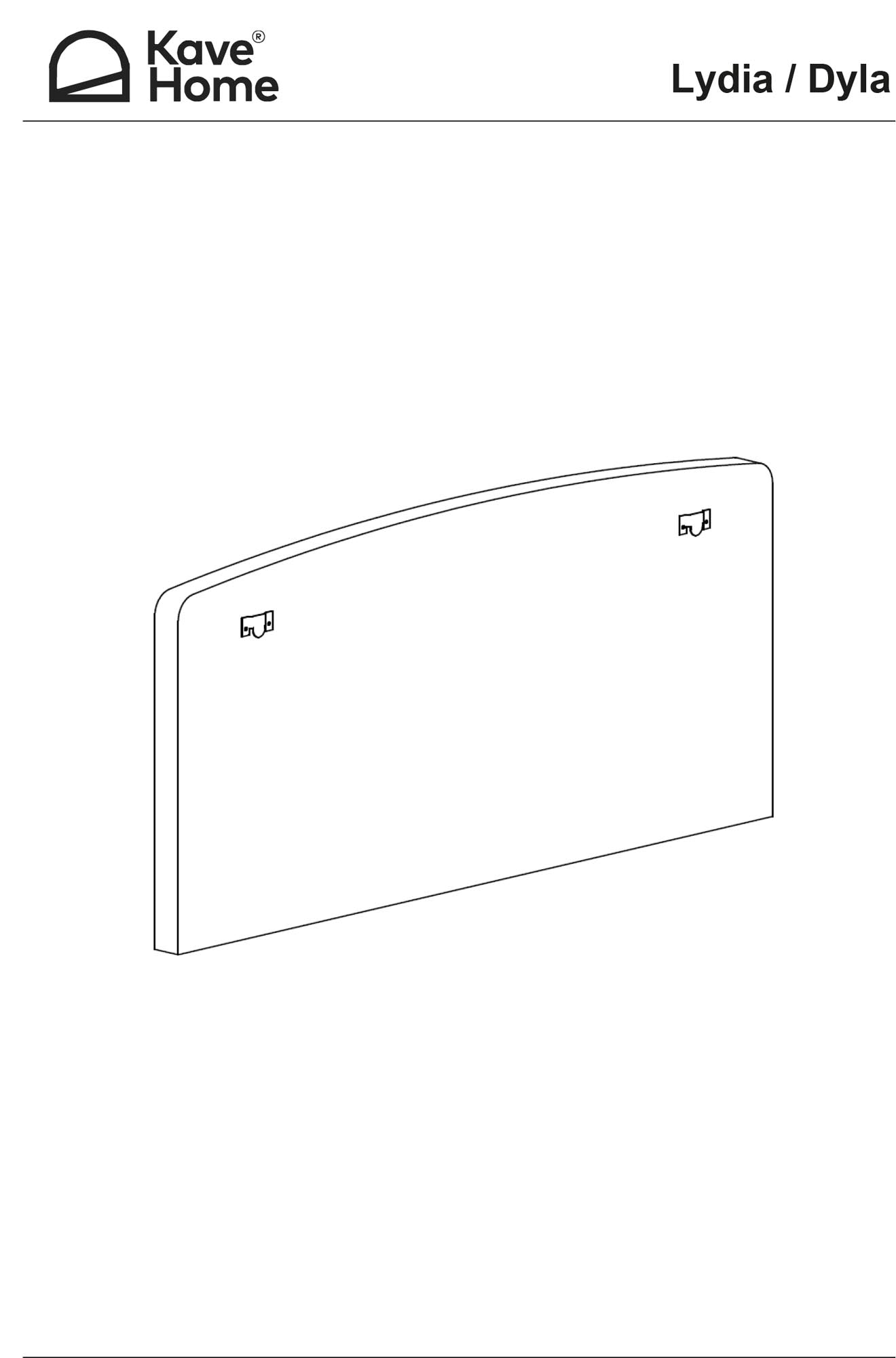 Entdecken Sie das elegante Bettkopfteil Dyla in Schwarz von Kave Home. Mit abnehmbarem Bezug und nachhaltigen Materialien für Ihr 150 cm Bett.