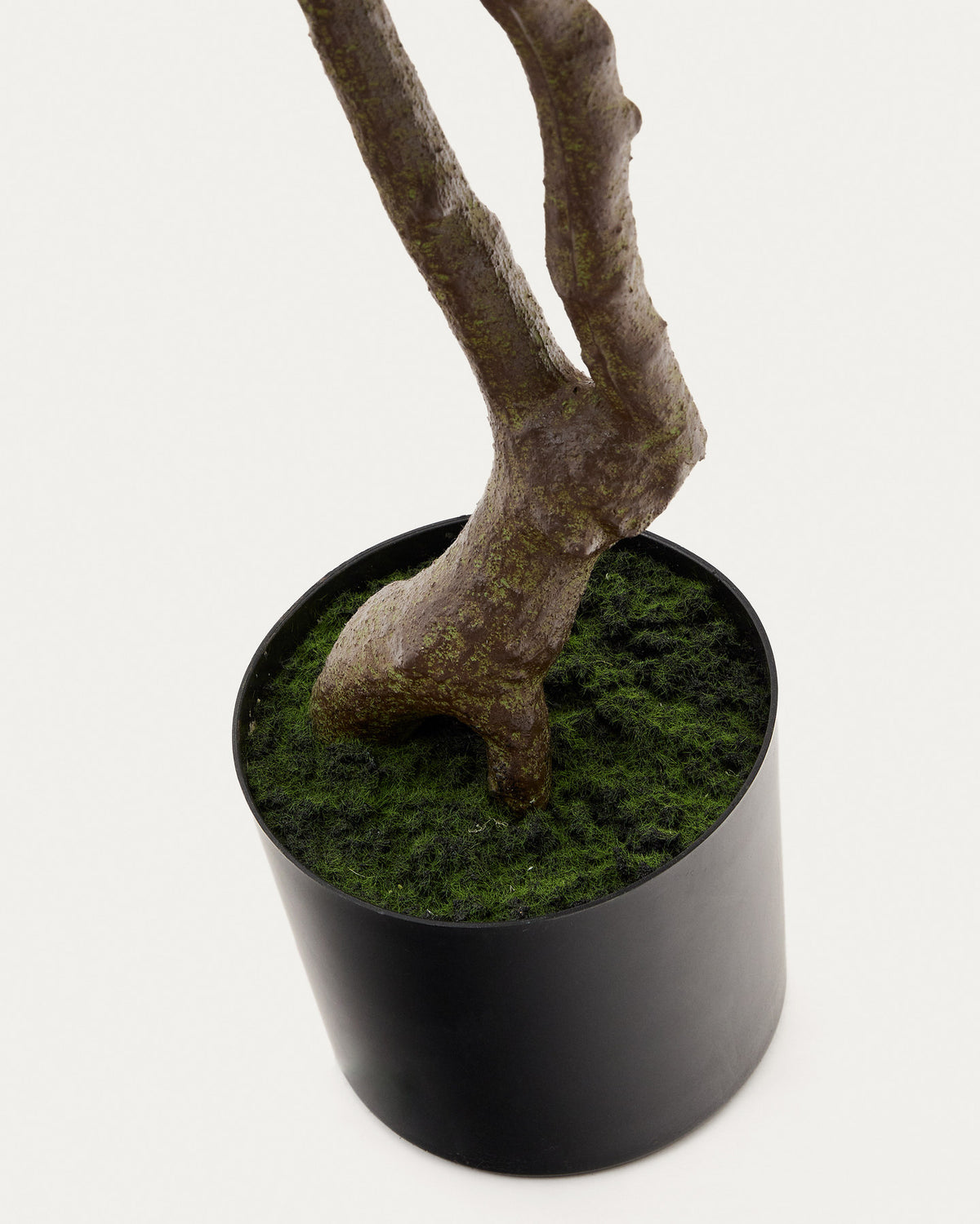 Kunstbaum Pachira mit schwarzem Topf 180 cm in Grün präsentiert im Onlineshop von KAQTU Design AG. Kunstpflanze ist von Kave Home