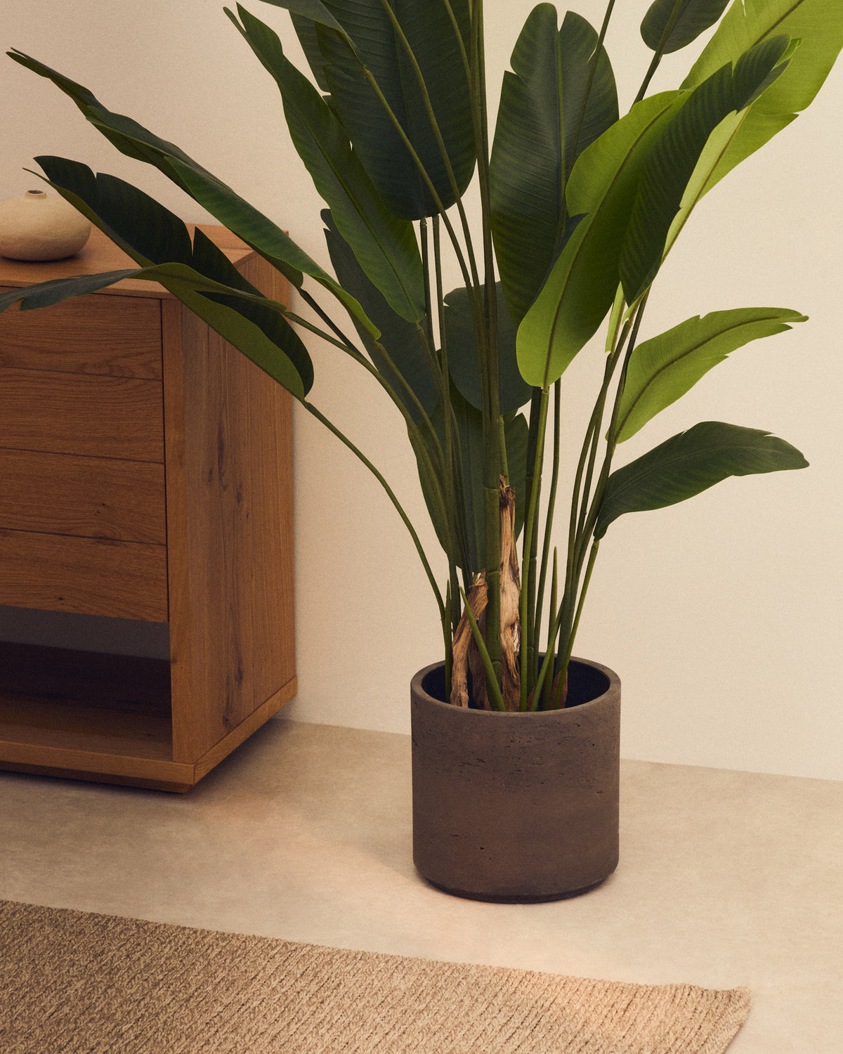 Sintina 3er Set Blumentöpfe aus Zement und Glasfaser grau Ø 23 cm / Ø 27,5 cm / 32 cm in Grau präsentiert im Onlineshop von KAQTU Design AG. Pflanzentopf Outdoor ist von Kave Home
