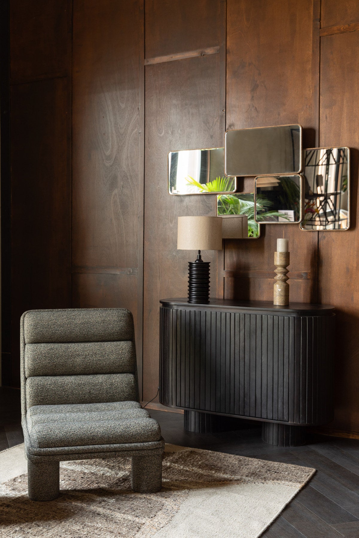 Cordelia Mirror in Braun präsentiert im Onlineshop von KAQTU Design AG. Wandspiegel ist von Dutchbone