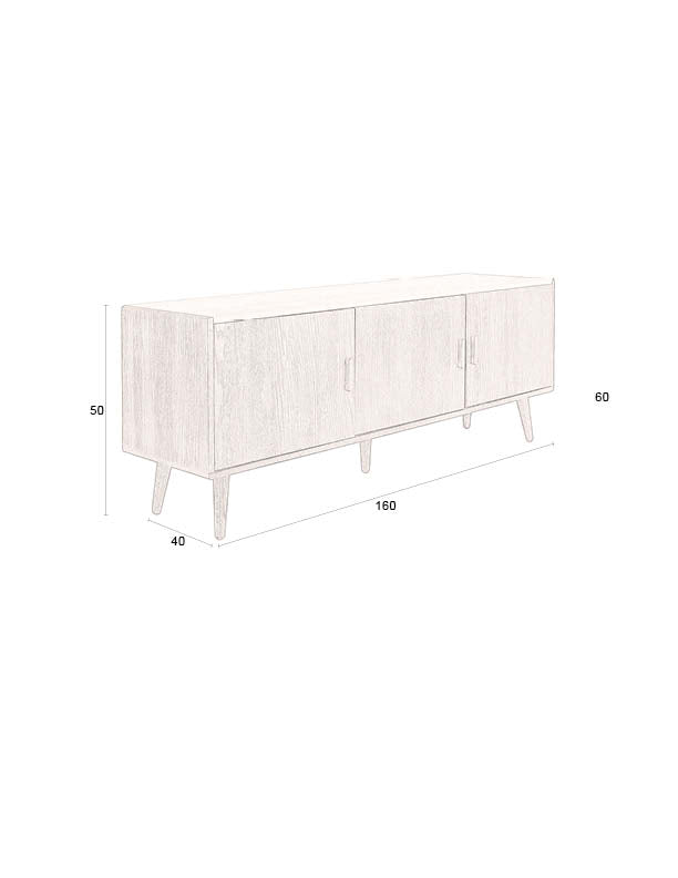 Sideboard Arda in Beige präsentiert im Onlineshop von KAQTU Design AG. Sideboard ist von Dutchbone