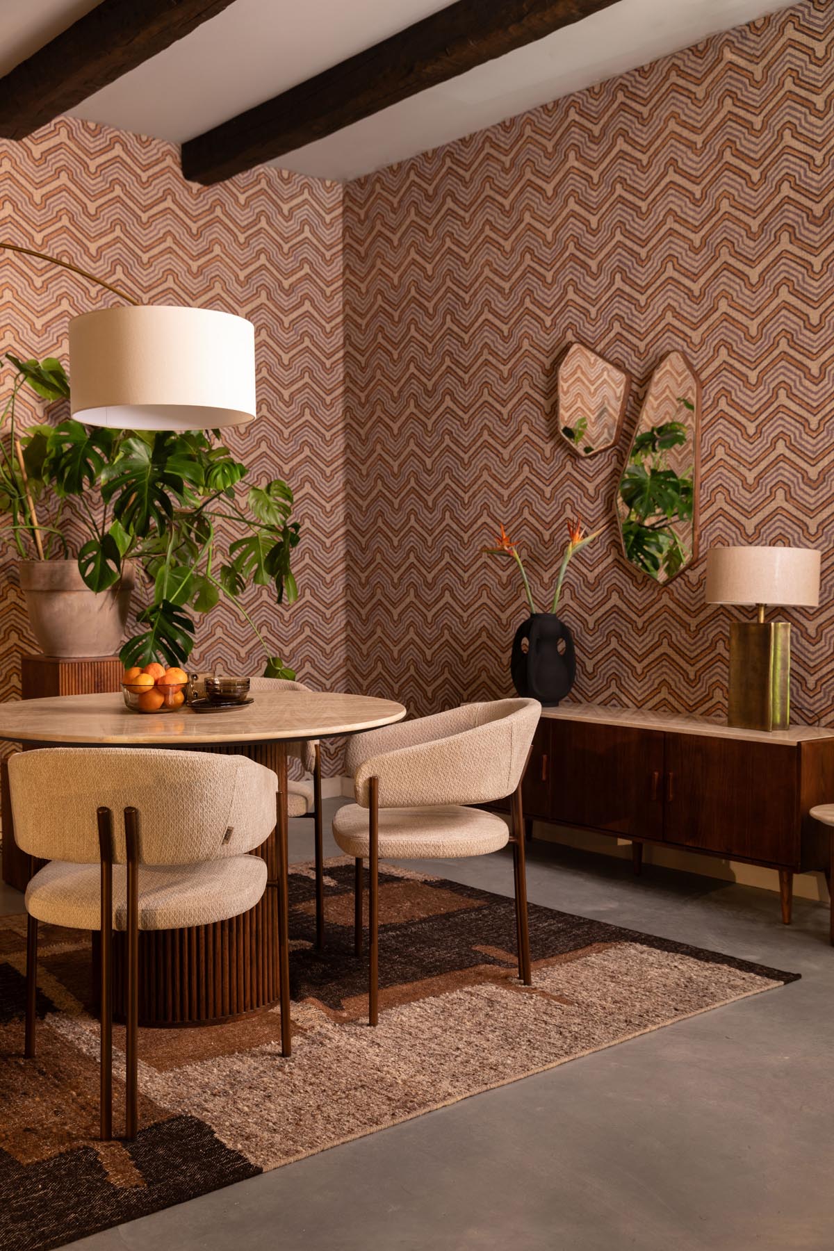 Briton Teppich 200x300 in Braun präsentiert im Onlineshop von KAQTU Design AG. Teppich ist von Dutchbone