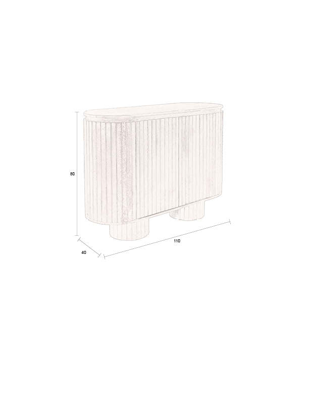 Kenji Cabinet in Braun präsentiert im Onlineshop von KAQTU Design AG. Cabinet ist von Dutchbone