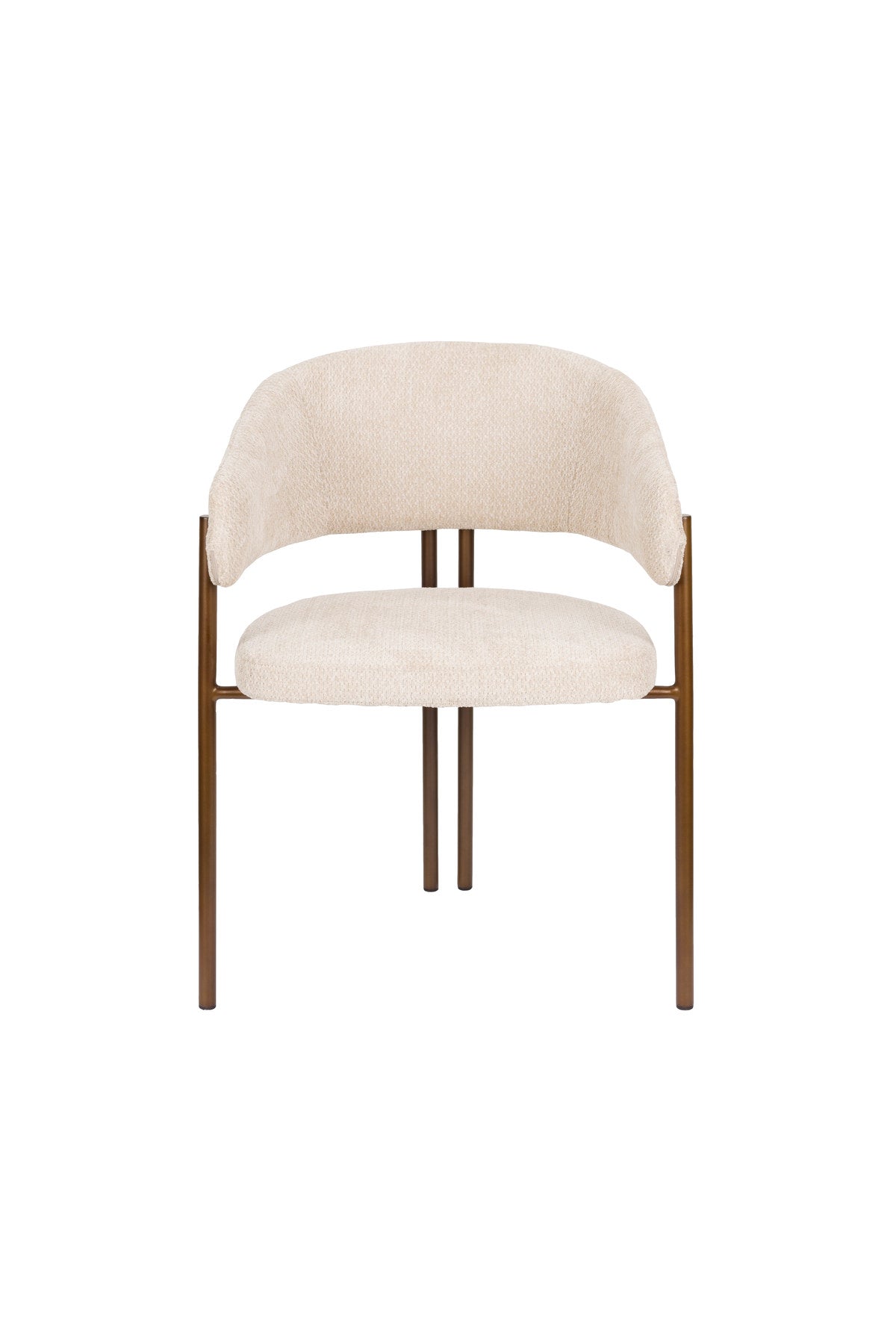 Naida Stuhl in Beige präsentiert im Onlineshop von KAQTU Design AG. Stuhl mit Armlehne ist von Dutchbone