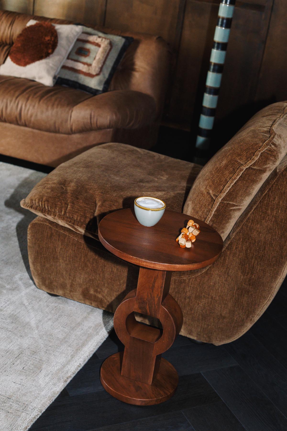 Loungesessel Radley in Cognac präsentiert im Onlineshop von KAQTU Design AG. Sessel ist von Dutchbone