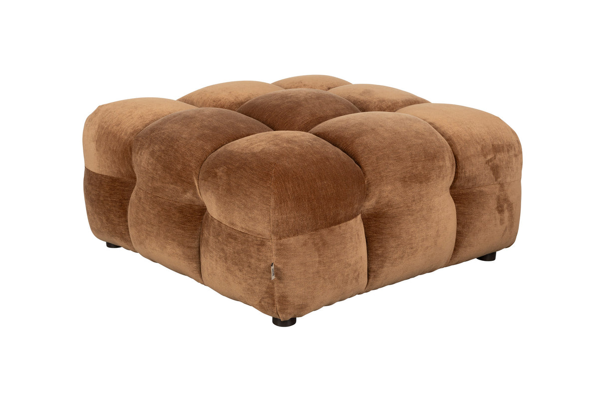 Hocker Hackman in Cognac präsentiert im Onlineshop von KAQTU Design AG. Pouf ist von Dutchbone