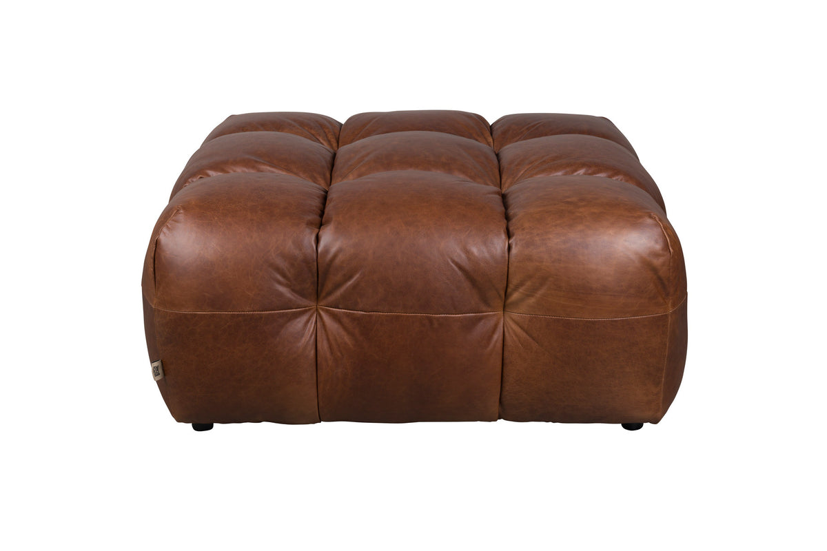 Hocker Hackman in Chocolate präsentiert im Onlineshop von KAQTU Design AG. Pouf ist von Dutchbone