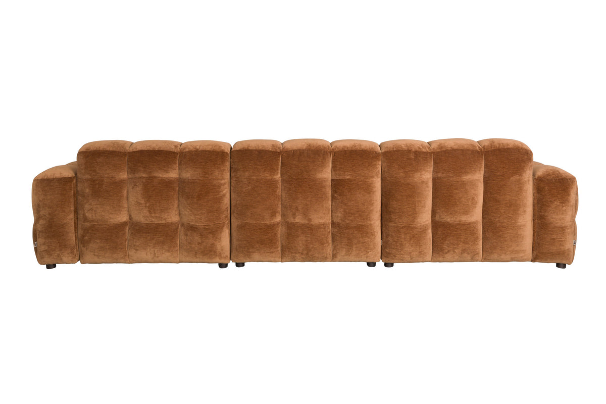 Sofa Hackman 4.5-Sitzer in Cognac präsentiert im Onlineshop von KAQTU Design AG. 4er Sofa ist von Dutchbone