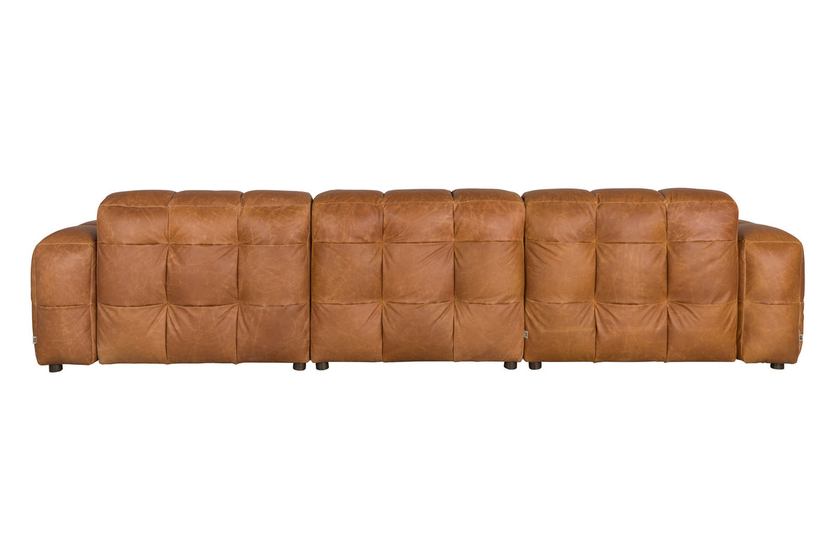 Sofa Hackman 4.5-Sitzer in Cognac präsentiert im Onlineshop von KAQTU Design AG. 4er Sofa ist von Dutchbone