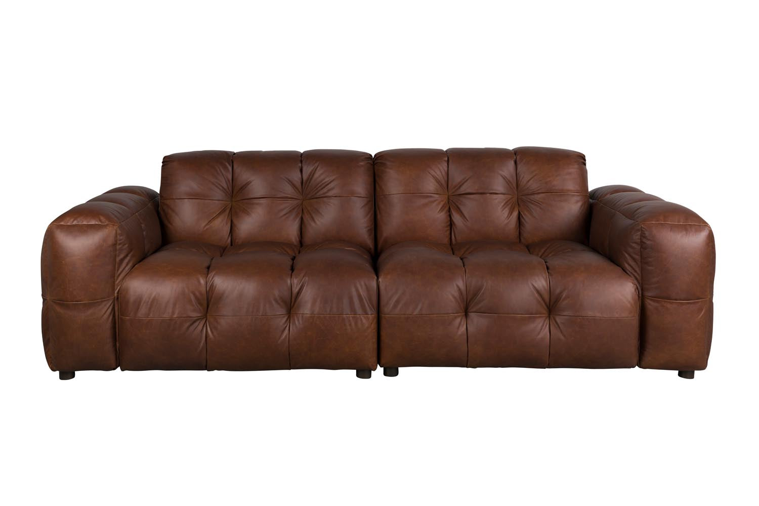 Dutchbone Hackman 3-Sitzer Sofa: Luxuriöser Velours, Retro-Chic, modular anpassbar, perfekt für stilvolle und einladende Wohnräume.