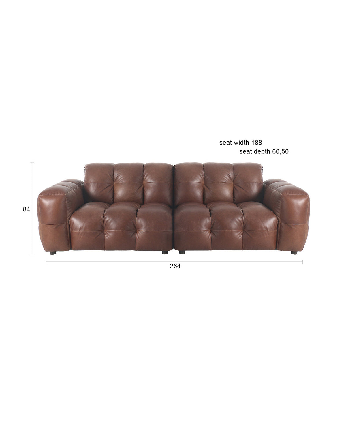 Sofa Hackman 3-Sitzer in Chocolate präsentiert im Onlineshop von KAQTU Design AG. 3er Sofa ist von Dutchbone