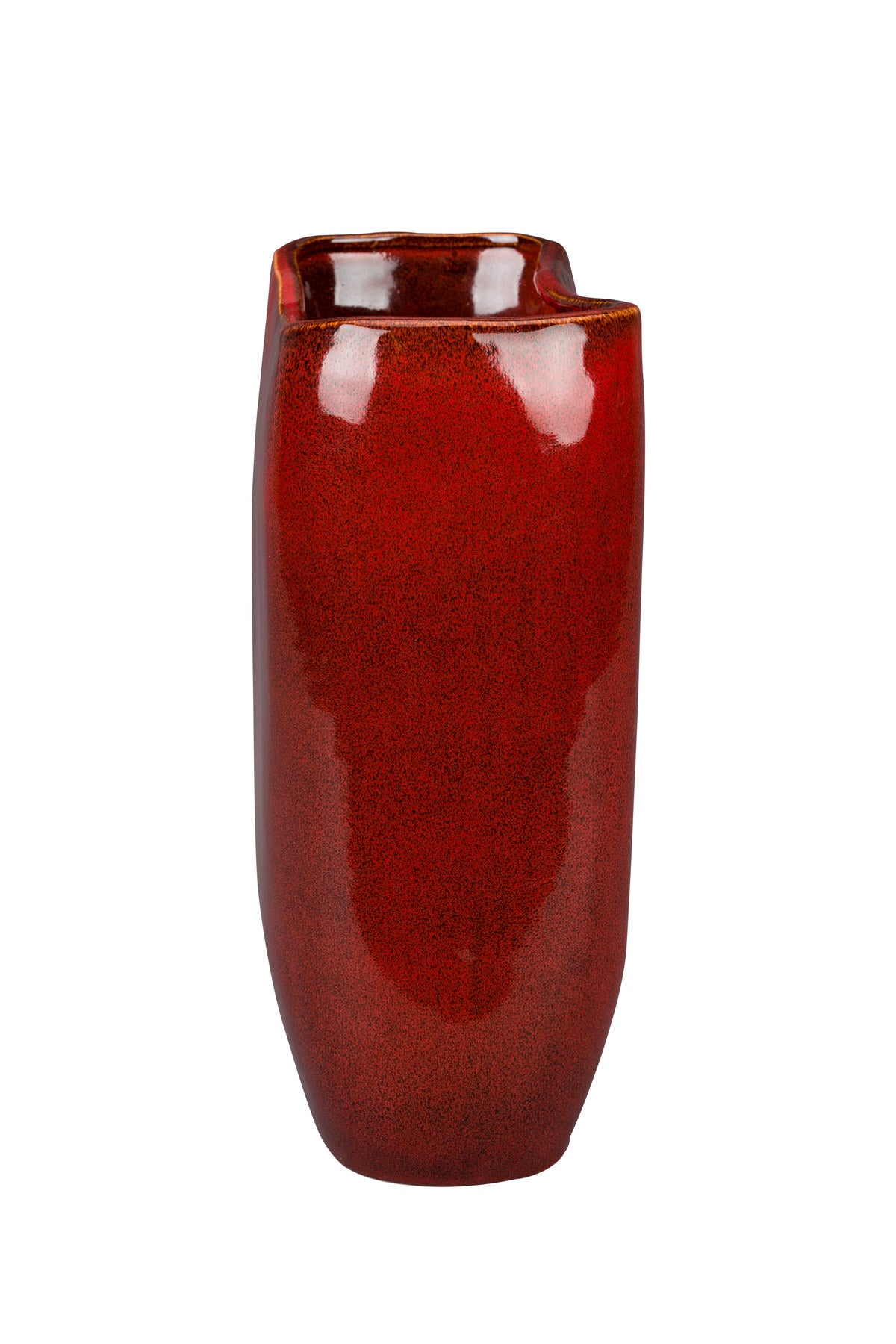 Vase Edna M in Rot präsentiert im Onlineshop von KAQTU Design AG. Vase ist von Dutchbone