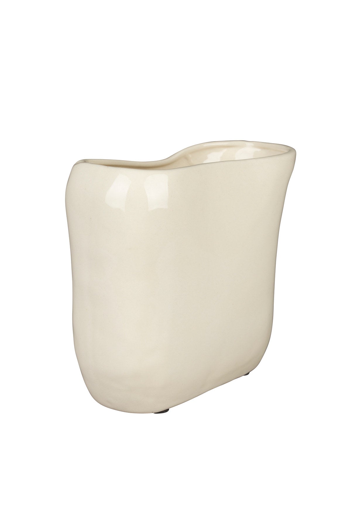 Vase Edna S in Beige präsentiert im Onlineshop von KAQTU Design AG. Vase ist von Dutchbone