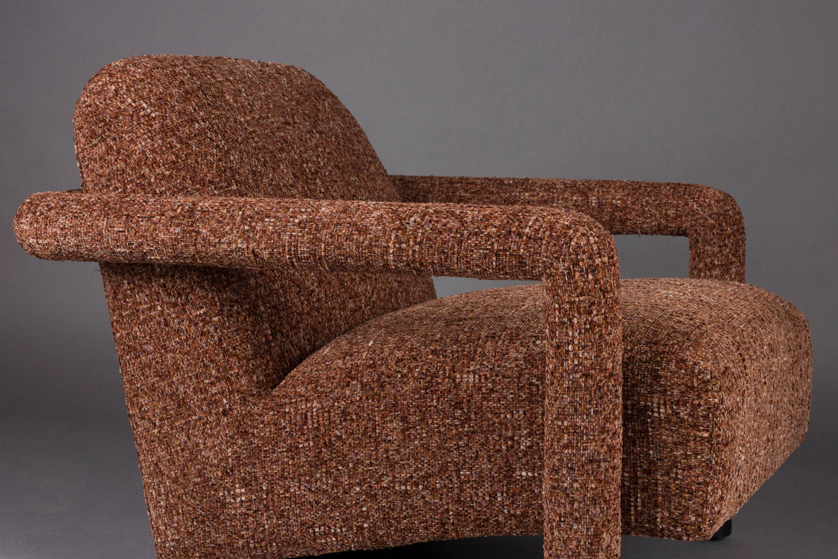 Sessel Kent Bordeaux Red in Rot präsentiert im Onlineshop von KAQTU Design AG. Sessel ist von Dutchbone