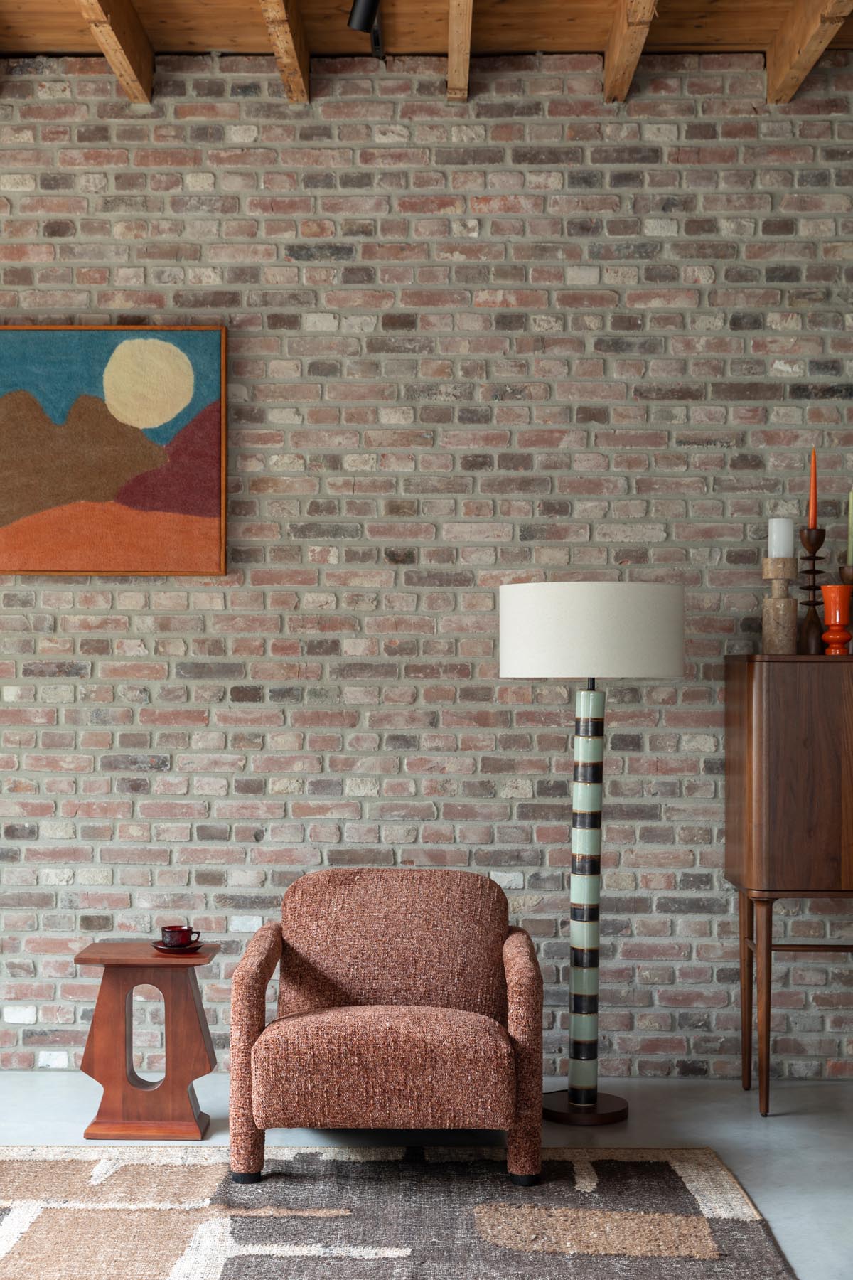 Sessel Kent Bordeaux Red in Rot präsentiert im Onlineshop von KAQTU Design AG. Sessel ist von Dutchbone