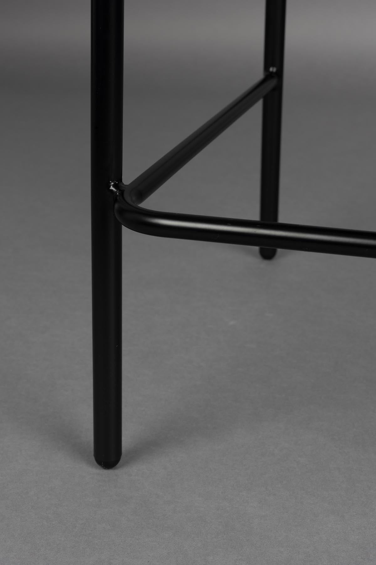 Barstuhl Rodin Bouclé Black in Schwarz präsentiert im Onlineshop von KAQTU Design AG. Barstuhl ist von Dutchbone