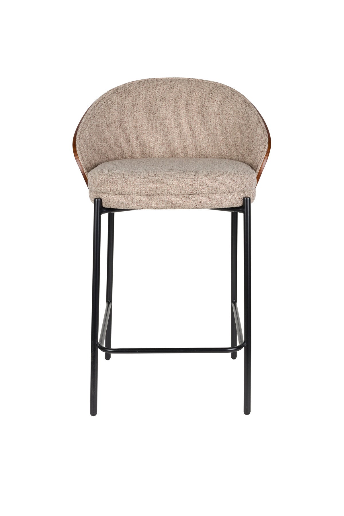 Barstuhl Rodin Beige in Schwarz präsentiert im Onlineshop von KAQTU Design AG. Barstuhl ist von Dutchbone