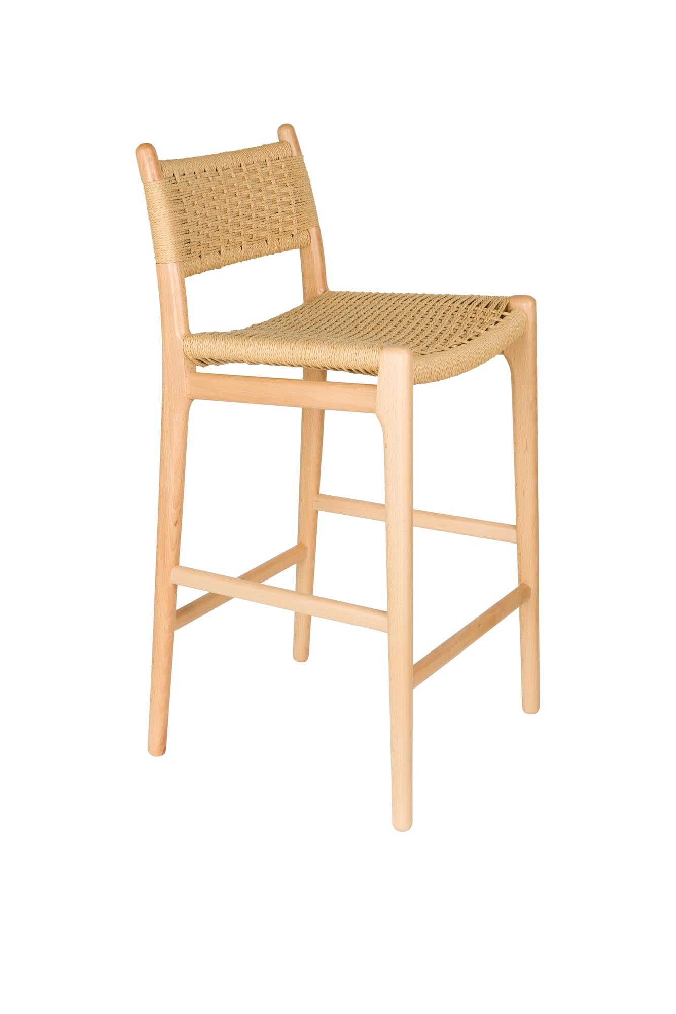 Barstuhl Cecile in Natural präsentiert im Onlineshop von KAQTU Design AG. Barstuhl ist von Dutchbone