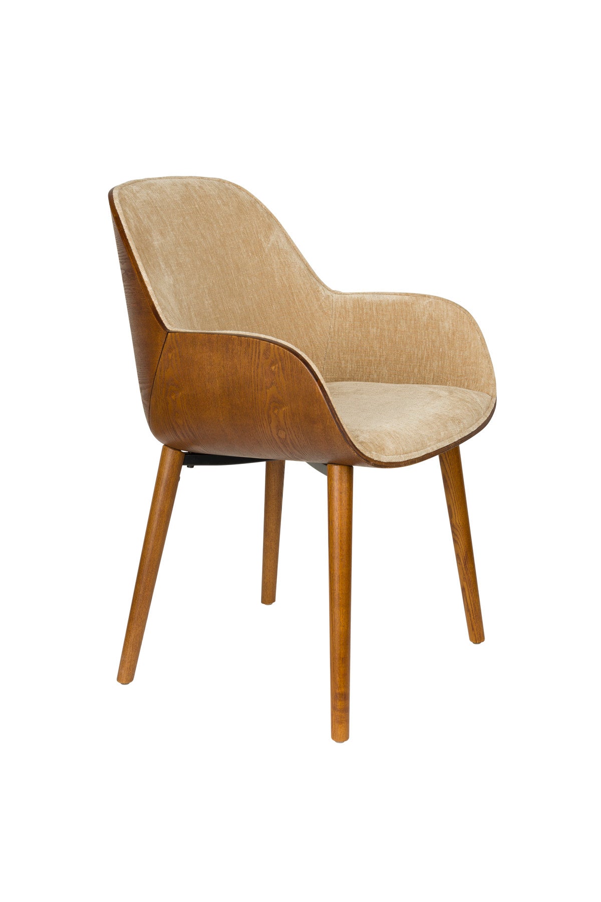 Armlehnstuhl Taylor in Beige präsentiert im Onlineshop von KAQTU Design AG. Stuhl ist von Dutchbone