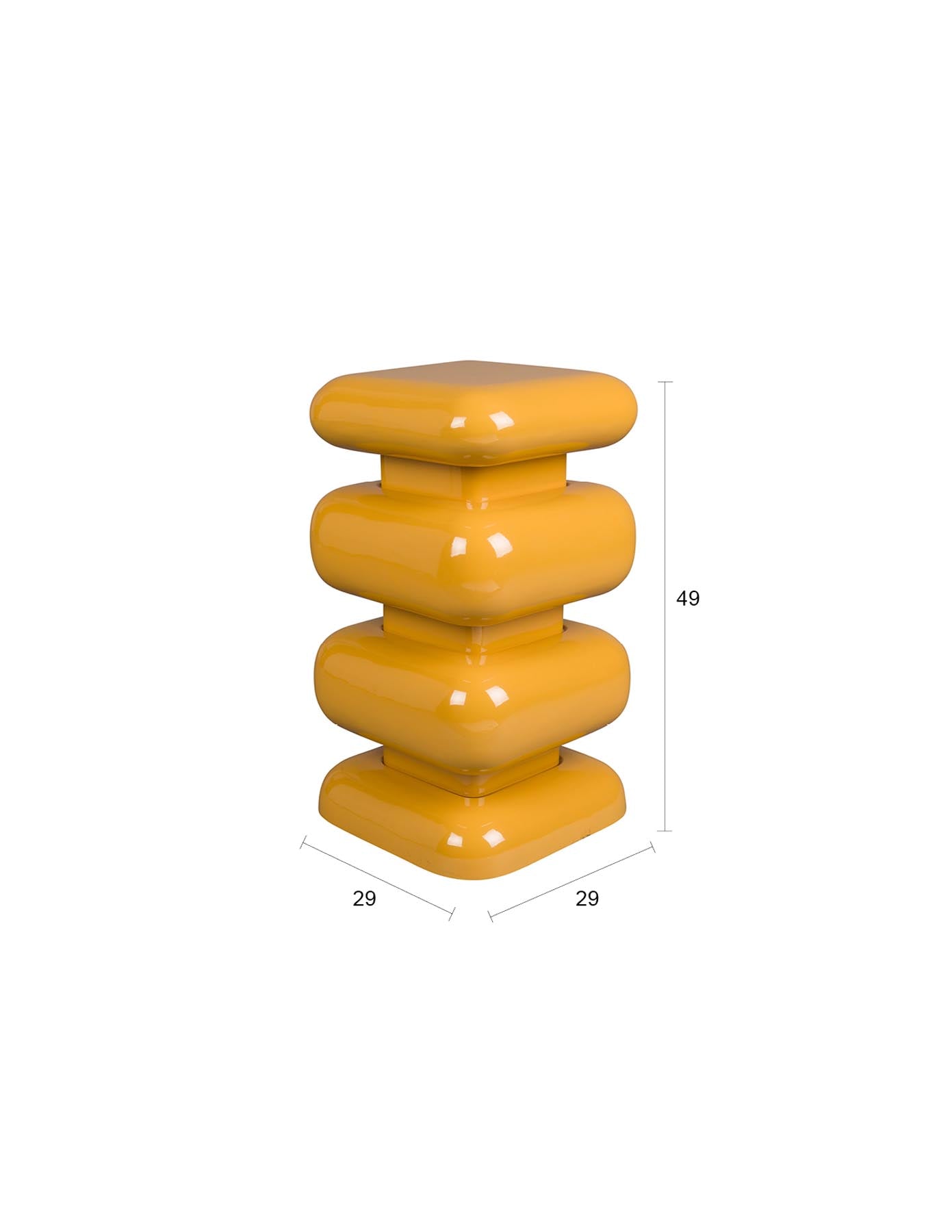Hocker Stubby in Yellow präsentiert im Onlineshop von KAQTU Design AG. Hocker ist von Dutchbone