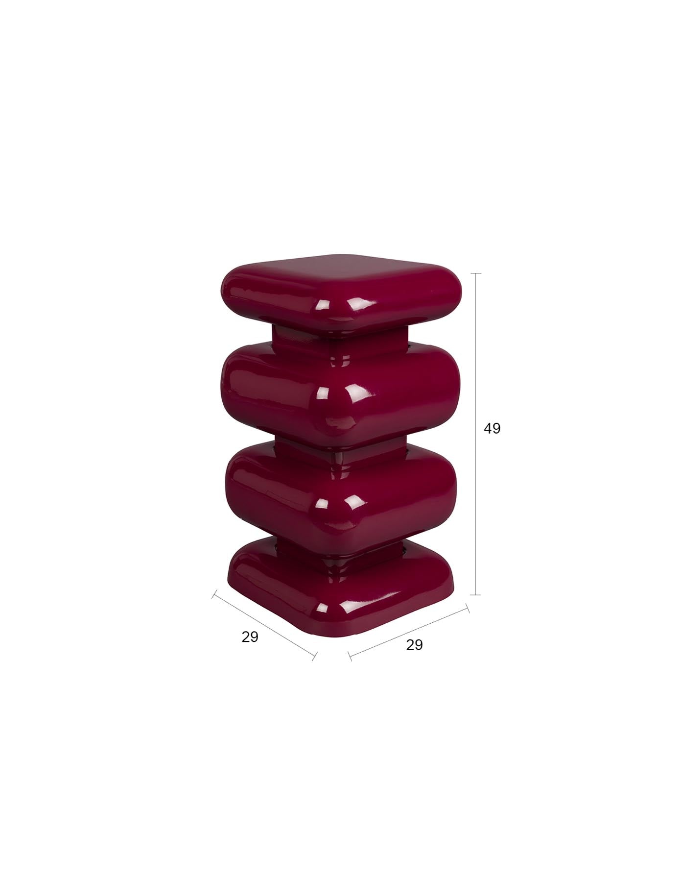 Hocker Stubby in Red präsentiert im Onlineshop von KAQTU Design AG. Hocker ist von Dutchbone