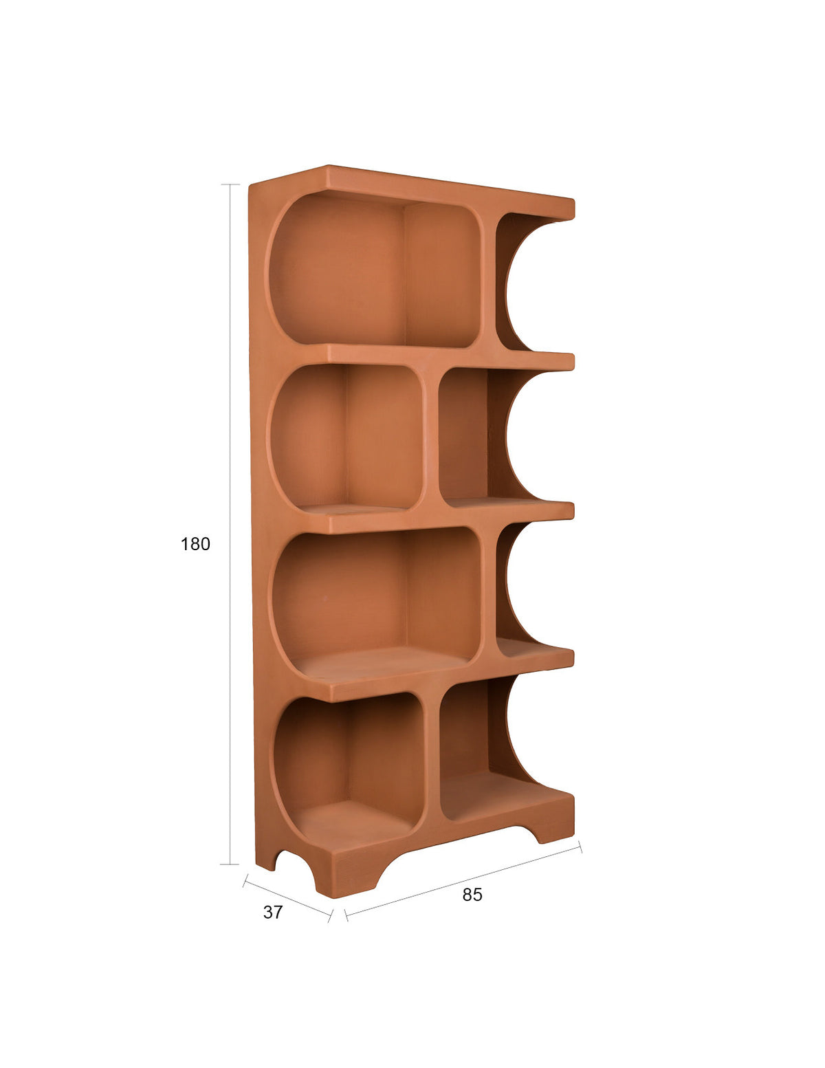Regal Dundee in Terrakotta präsentiert im Onlineshop von KAQTU Design AG. Bücherregal ist von Dutchbone