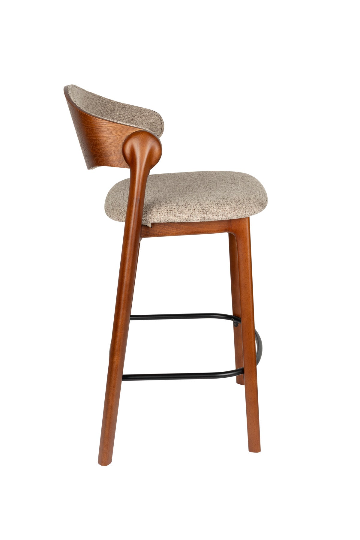 Barhocker Babington in Brown präsentiert im Onlineshop von KAQTU Design AG. Barhocker ist von Dutchbone