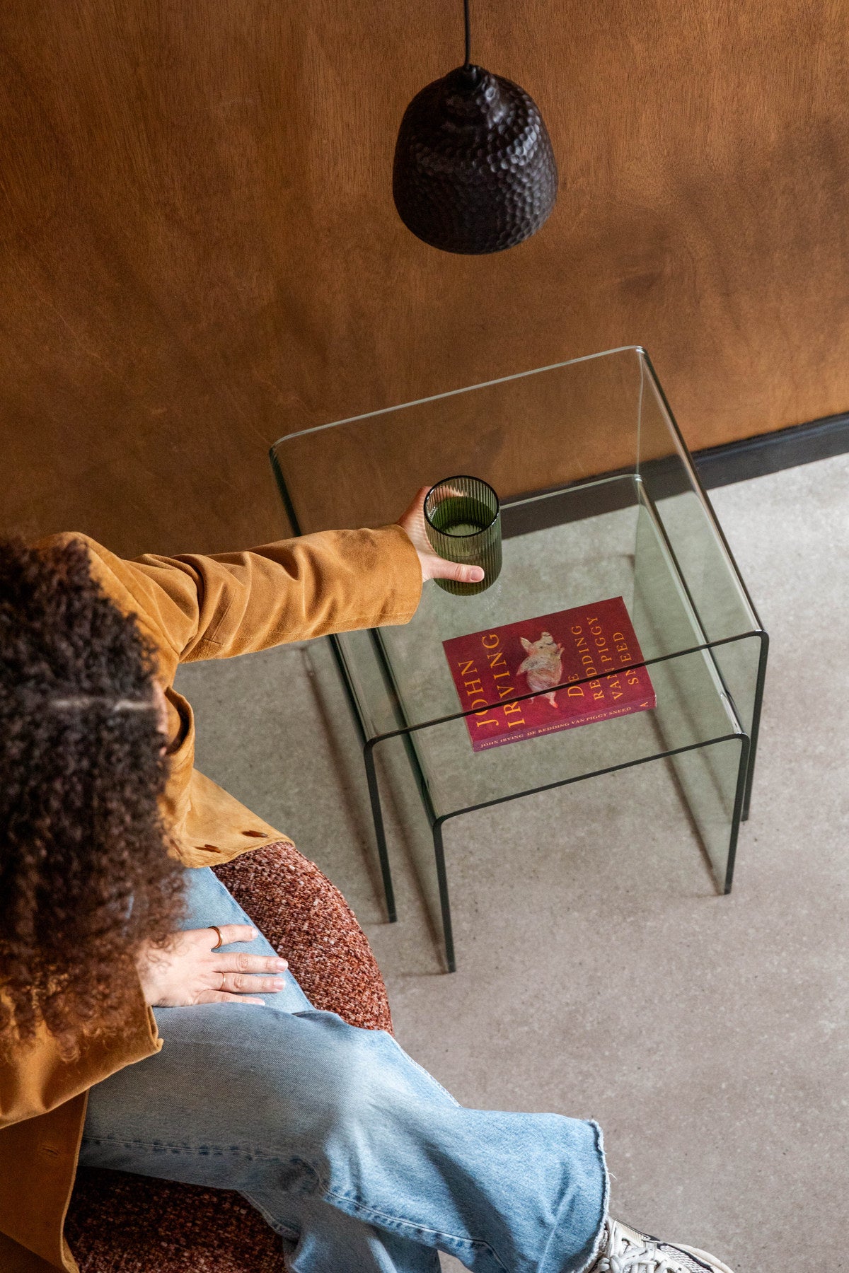 Beistelltisch Vetro Set of 2 in Transparent präsentiert im Onlineshop von KAQTU Design AG. Beistelltisch ist von Dutchbone