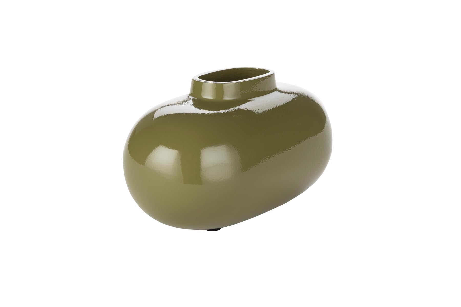 Vase Droplet in Grün präsentiert im Onlineshop von KAQTU Design AG. Vase ist von Dutchbone