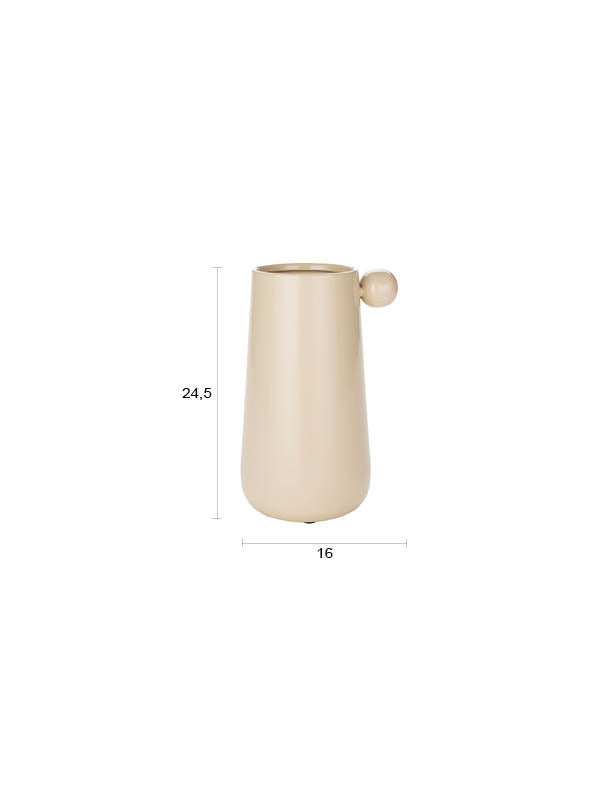 Vase Dot in Beige präsentiert im Onlineshop von KAQTU Design AG. Vase ist von Dutchbone