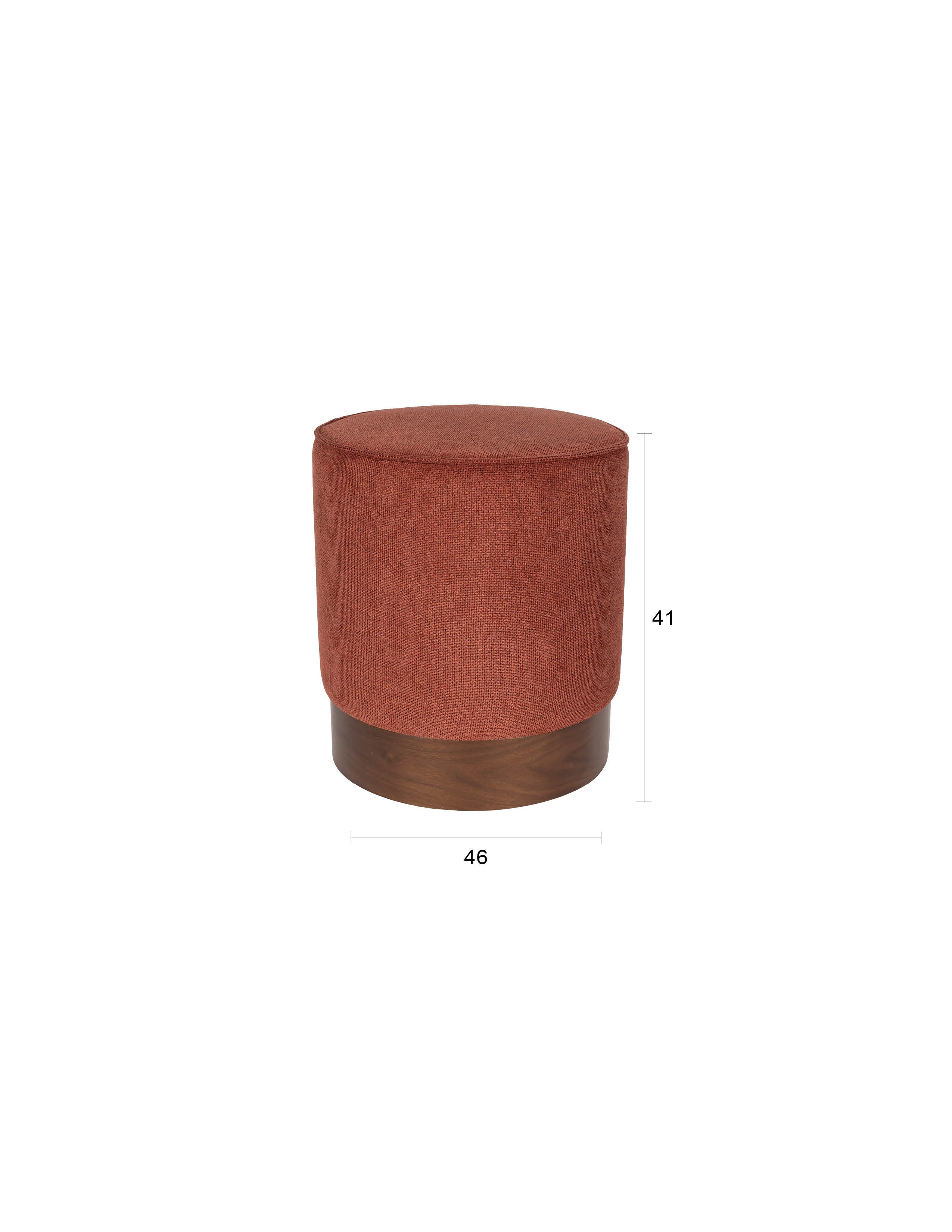 Stuhl Bellevue in Rot präsentiert im Onlineshop von KAQTU Design AG. Hocker ist von Dutchbone