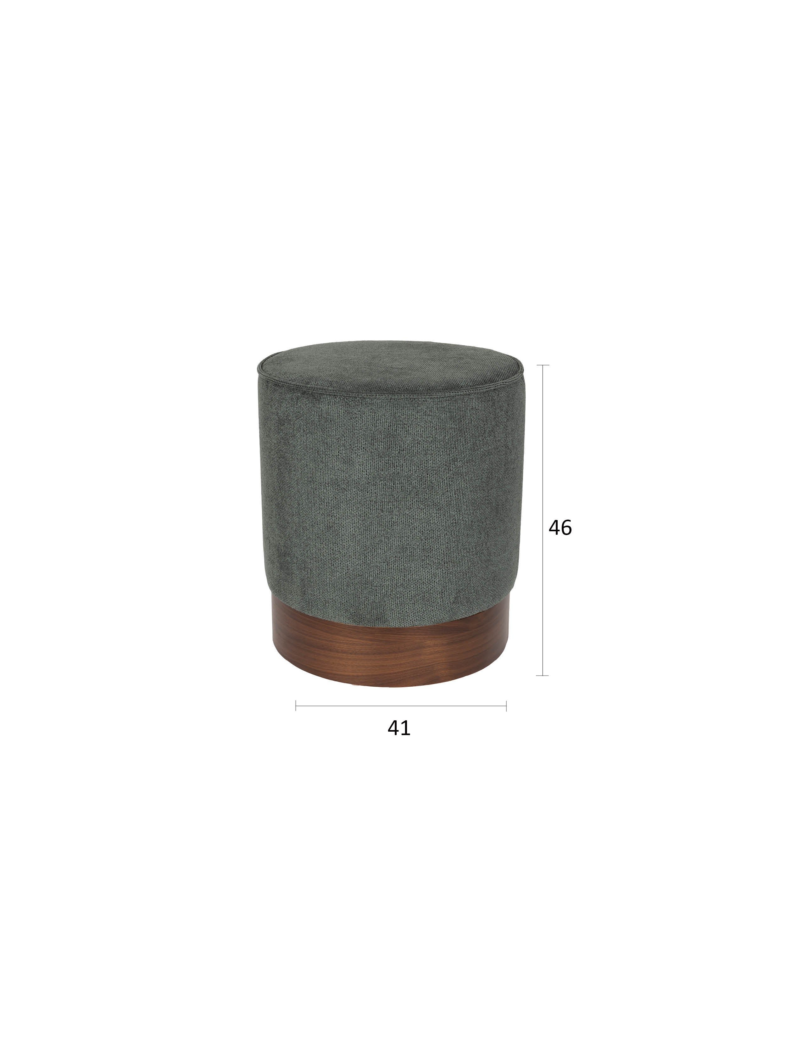 Stuhl Bellevue in Grün präsentiert im Onlineshop von KAQTU Design AG. Hocker ist von Dutchbone