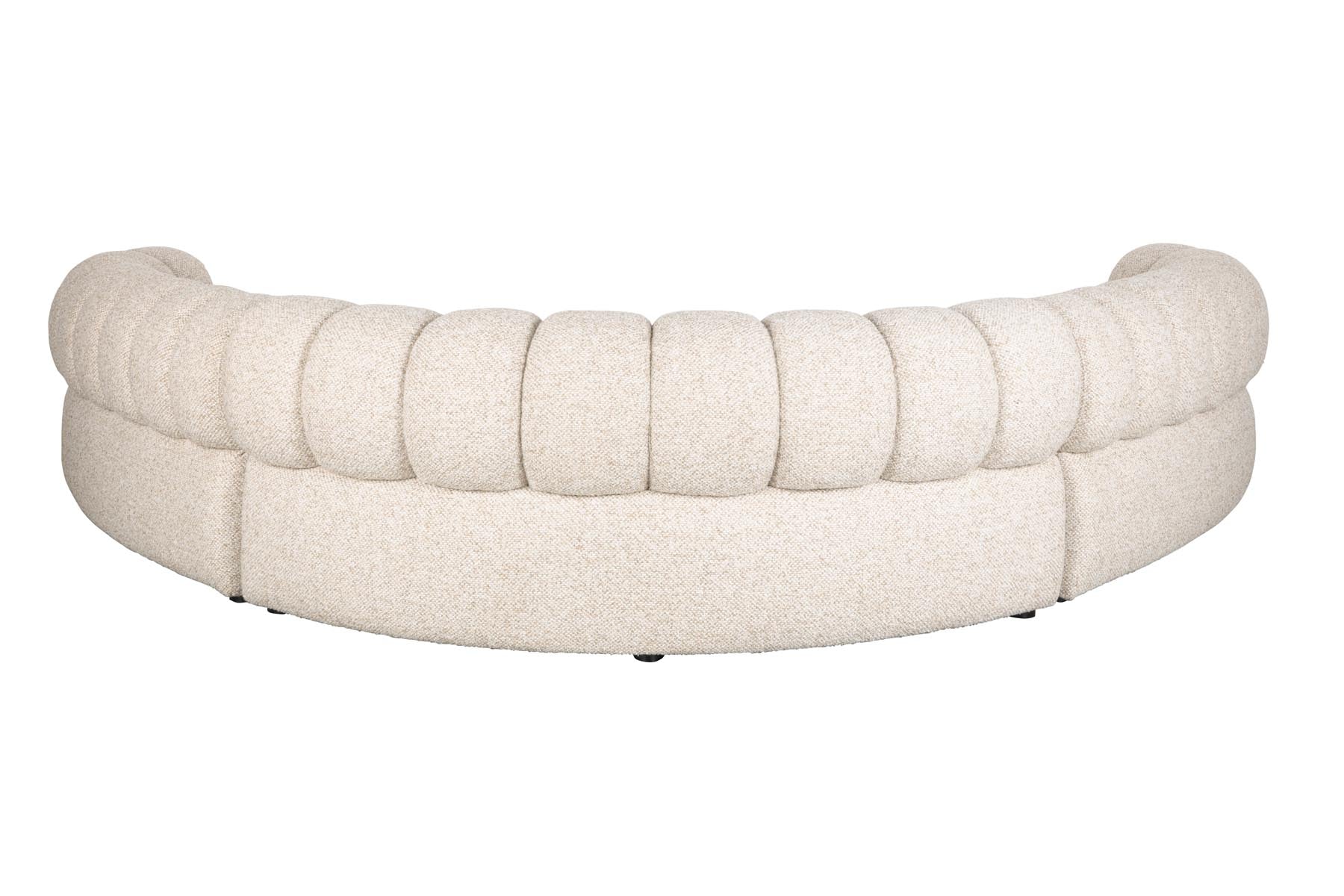 Sofa Duvane 7-Sitzer in Beige präsentiert im Onlineshop von KAQTU Design AG. Ecksofa ist von Dutchbone